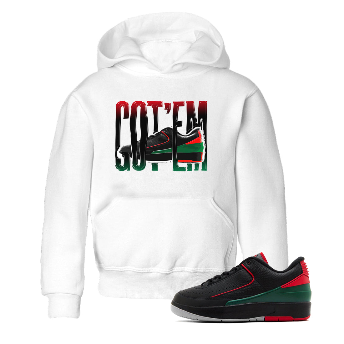 Jordan 2 Low Christmas X-mas Holiday special gift shirt to match jordans Wiggling Gotem sneaker tees Air Jordan 2 Christmas Drip Gear Zone Baby Toddler White 1 T-Shirt