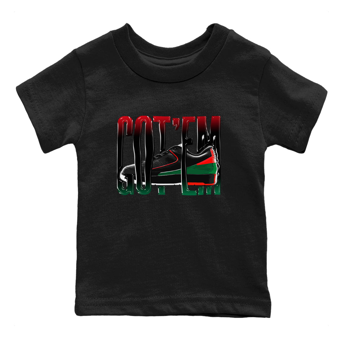 Jordan 2 Low Christmas X-mas Holiday special gift shirt to match jordans Wiggling Gotem sneaker tees Air Jordan 2 Christmas Drip Gear Zone Baby Toddler Black 2 T-Shirt