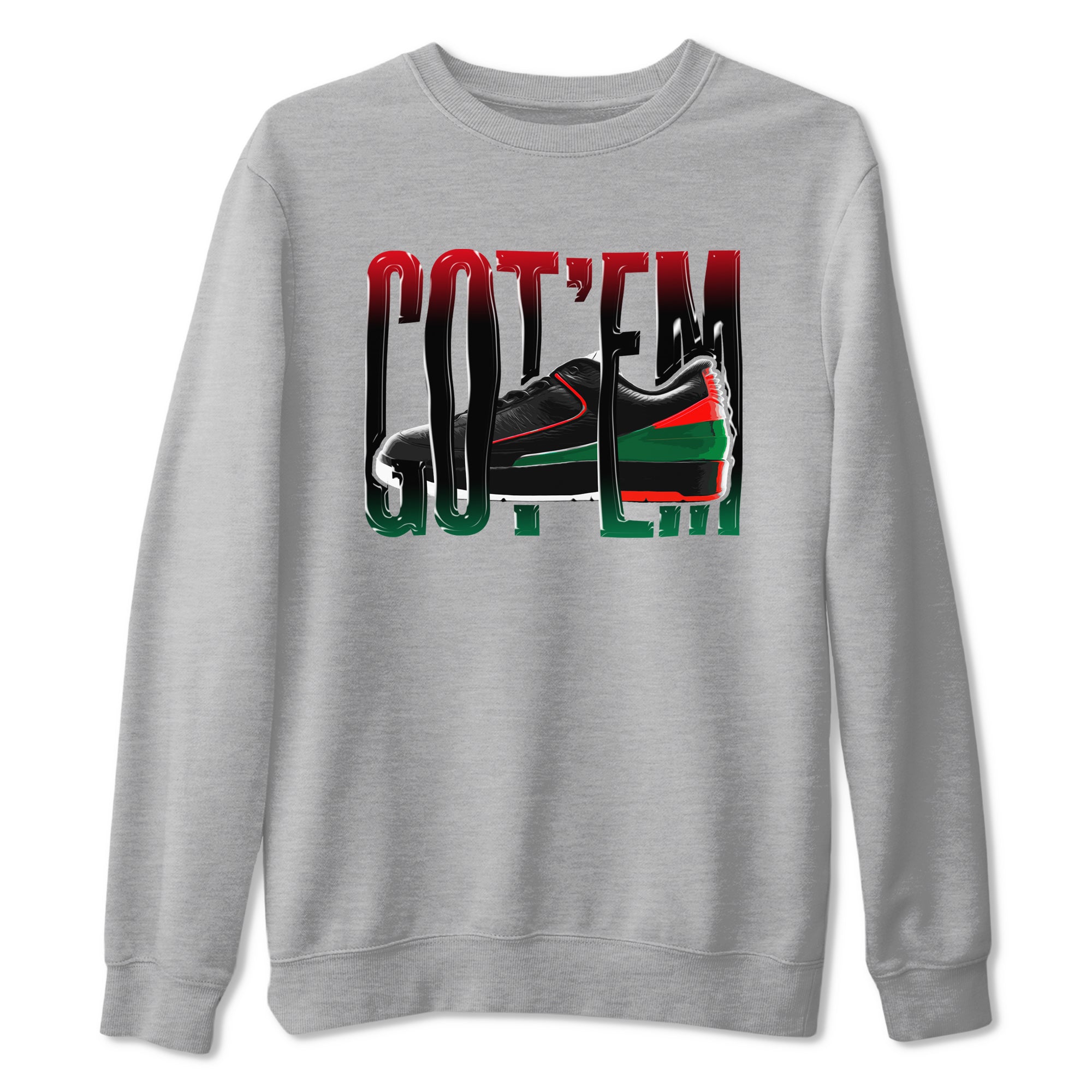 Jordan 2 Low Christmas X-mas Holiday special gift shirt to match jordans Wiggling Gotem sneaker tees Air Jordan 2 Christmas Drip Gear Zone Unisex Heather Grey 2 T-Shirt