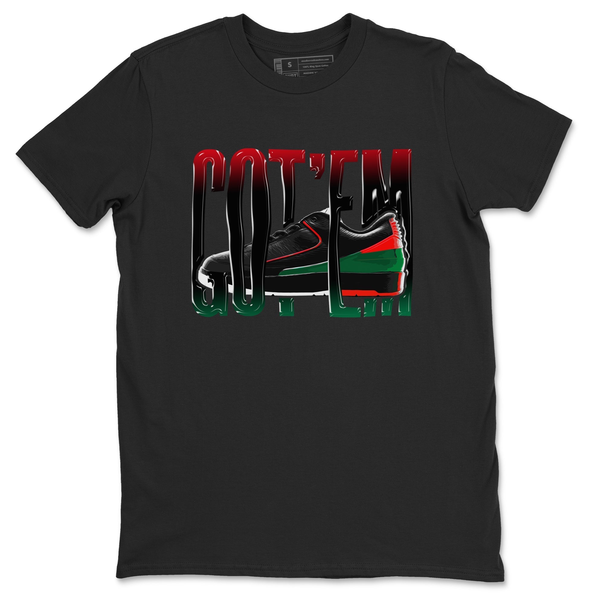 Jordan 2 Low Christmas X-mas Holiday special gift shirt to match jordans Wiggling Gotem sneaker tees Air Jordan 2 Christmas Drip Gear Zone Unisex Black 2 T-Shirt