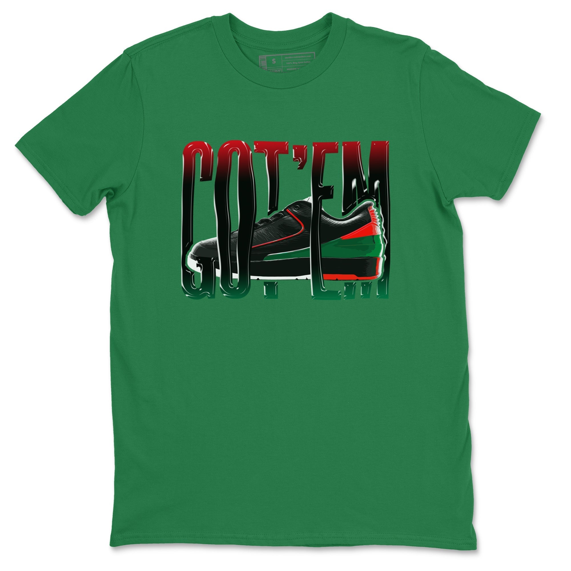 Jordan 2 Low Christmas X-mas Holiday special gift shirt to match jordans Wiggling Gotem sneaker tees Air Jordan 2 Christmas Drip Gear Zone Unisex Kelly Green 2 T-Shirt