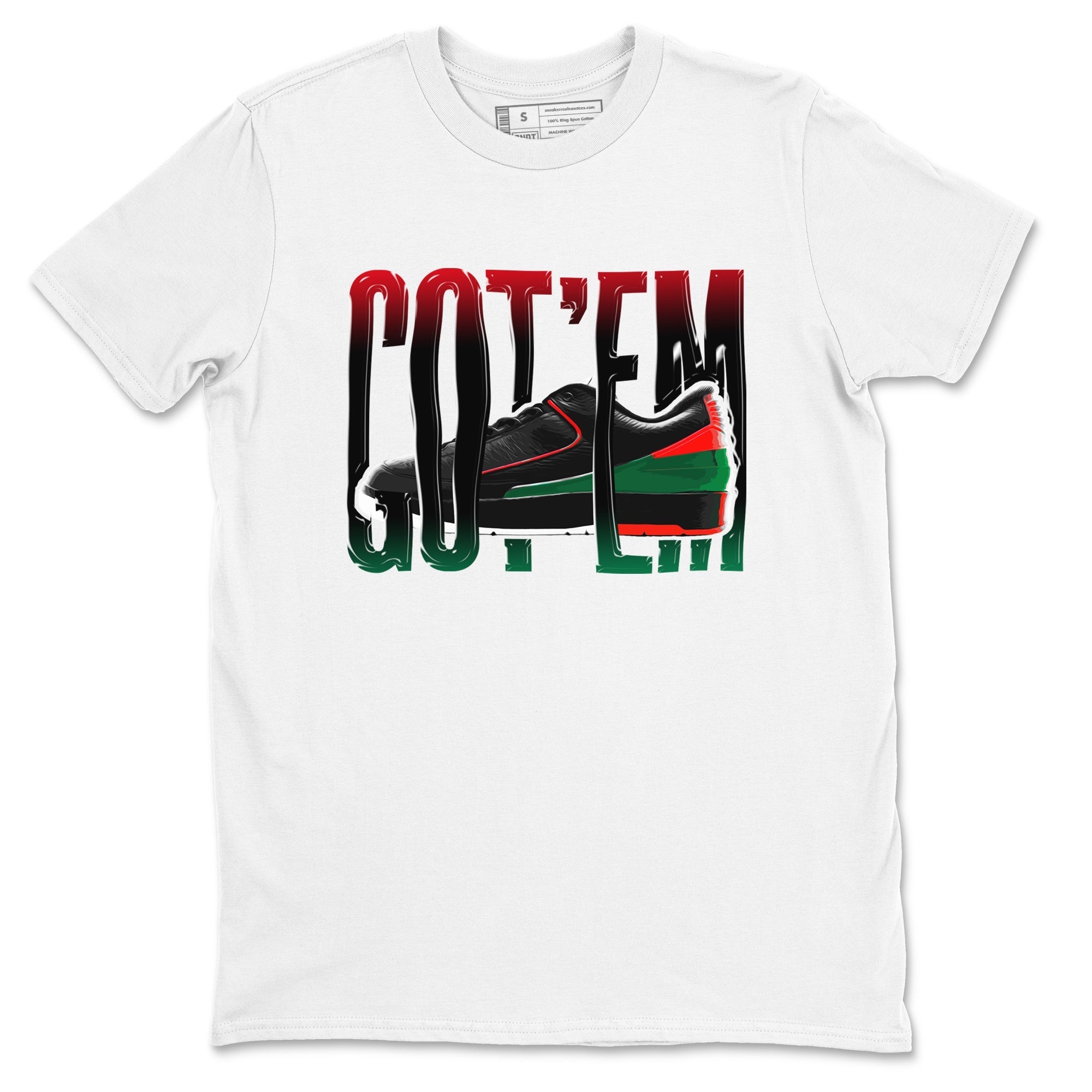 Jordan 2 Low Christmas X-mas Holiday special gift shirt to match jordans Wiggling Gotem sneaker tees Air Jordan 2 Christmas Drip Gear Zone Unisex White 2 T-Shirt