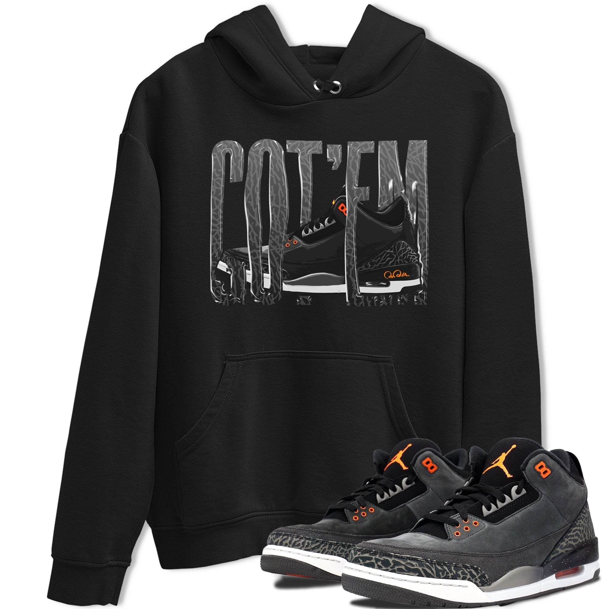 Air Jordan 3 Fear shirt to match jordans Wiggling Gotem sneaker tees AJ3 Fear Drip Gear Zone Unisex Black 1 T-Shirt