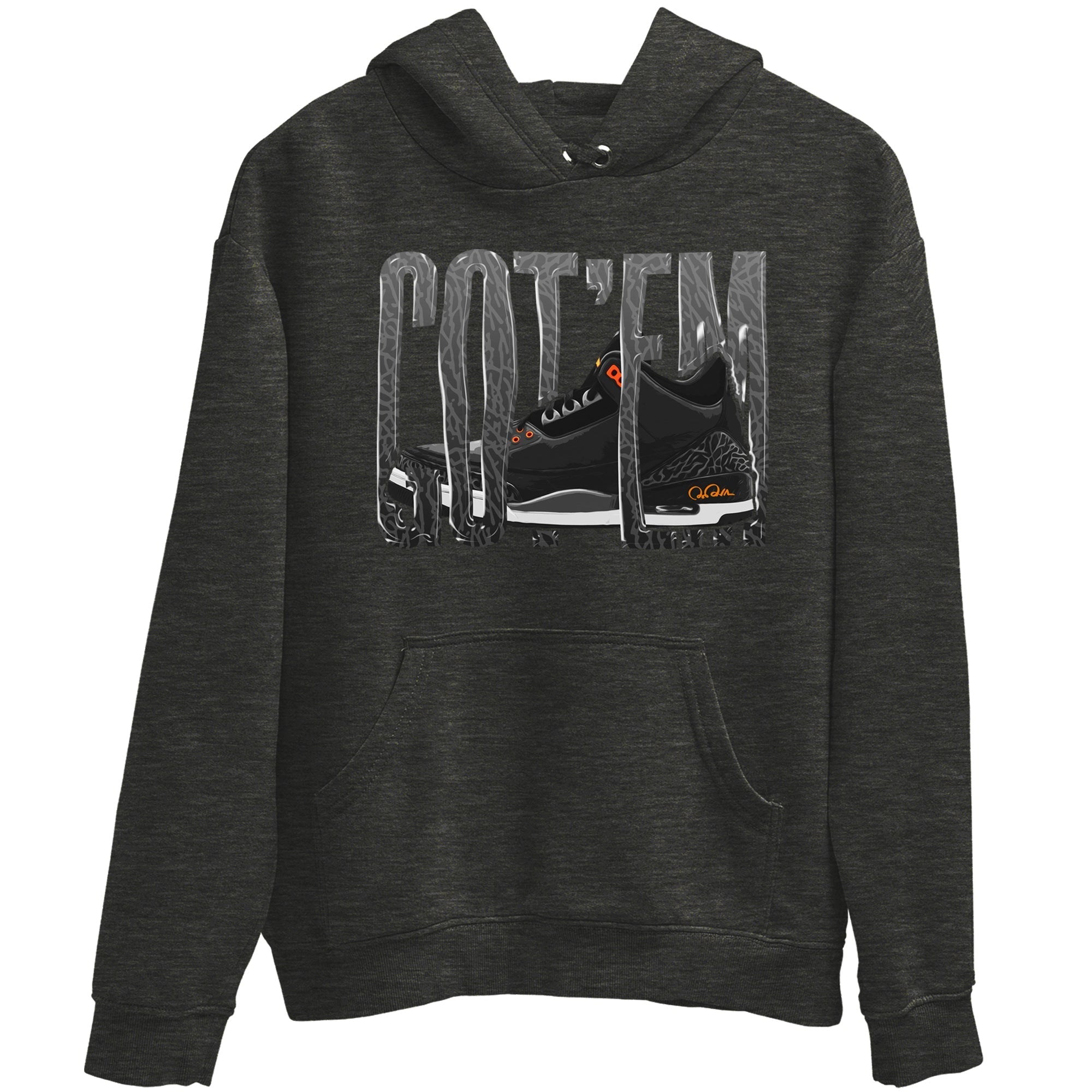 Air Jordan 3 Fear shirt to match jordans Wiggling Gotem sneaker tees AJ3 Fear Drip Gear Zone Unisex Charcoal Heather 2 T-Shirt