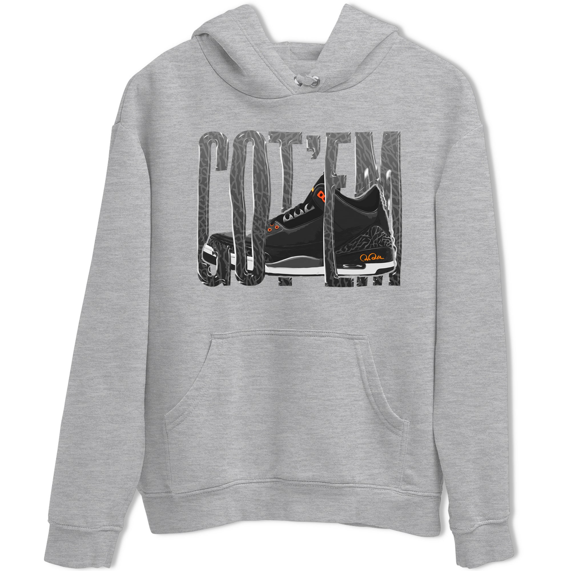 Air Jordan 3 Fear shirt to match jordans Wiggling Gotem sneaker tees AJ3 Fear Drip Gear Zone Unisex Heather Grey 2 T-Shirt