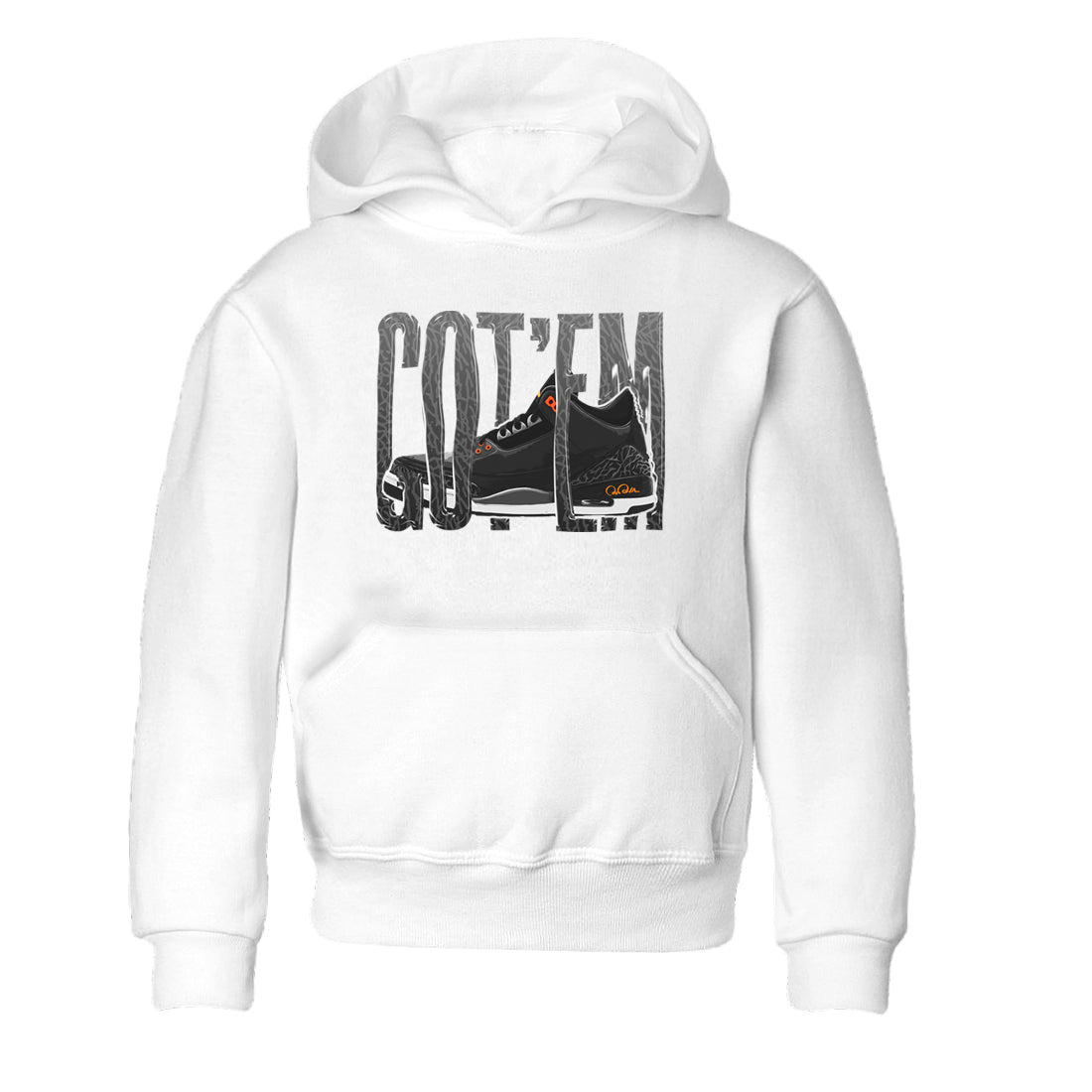 Air Jordan 3 Fear shirt to match jordans Wiggling Gotem sneaker tees AJ3 Fear Drip Gear Zone Baby Toddler White 2 T-Shirt