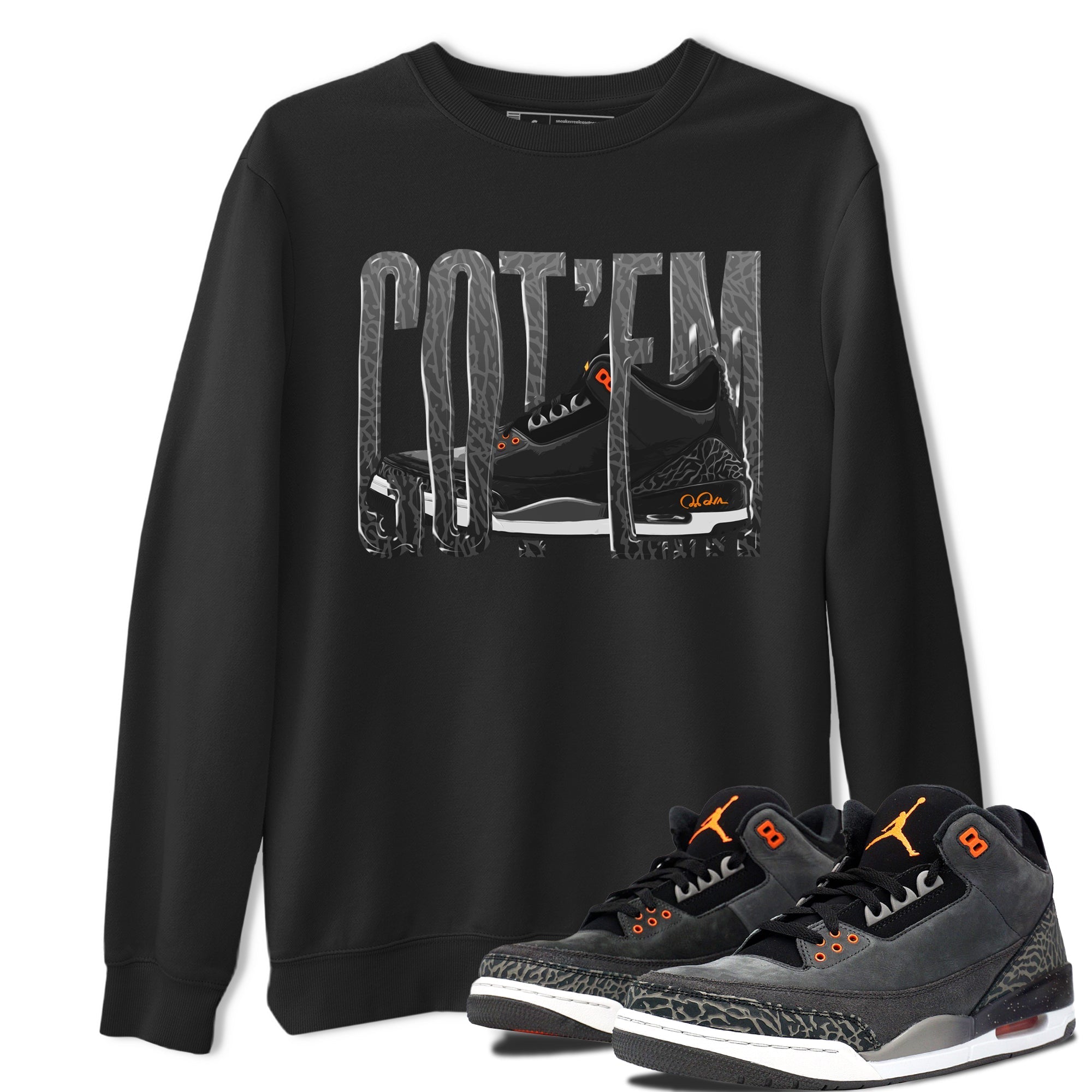 Air Jordan 3 Fear shirt to match jordans Wiggling Gotem sneaker tees AJ3 Fear Drip Gear Zone Unisex Black 1 T-Shirt