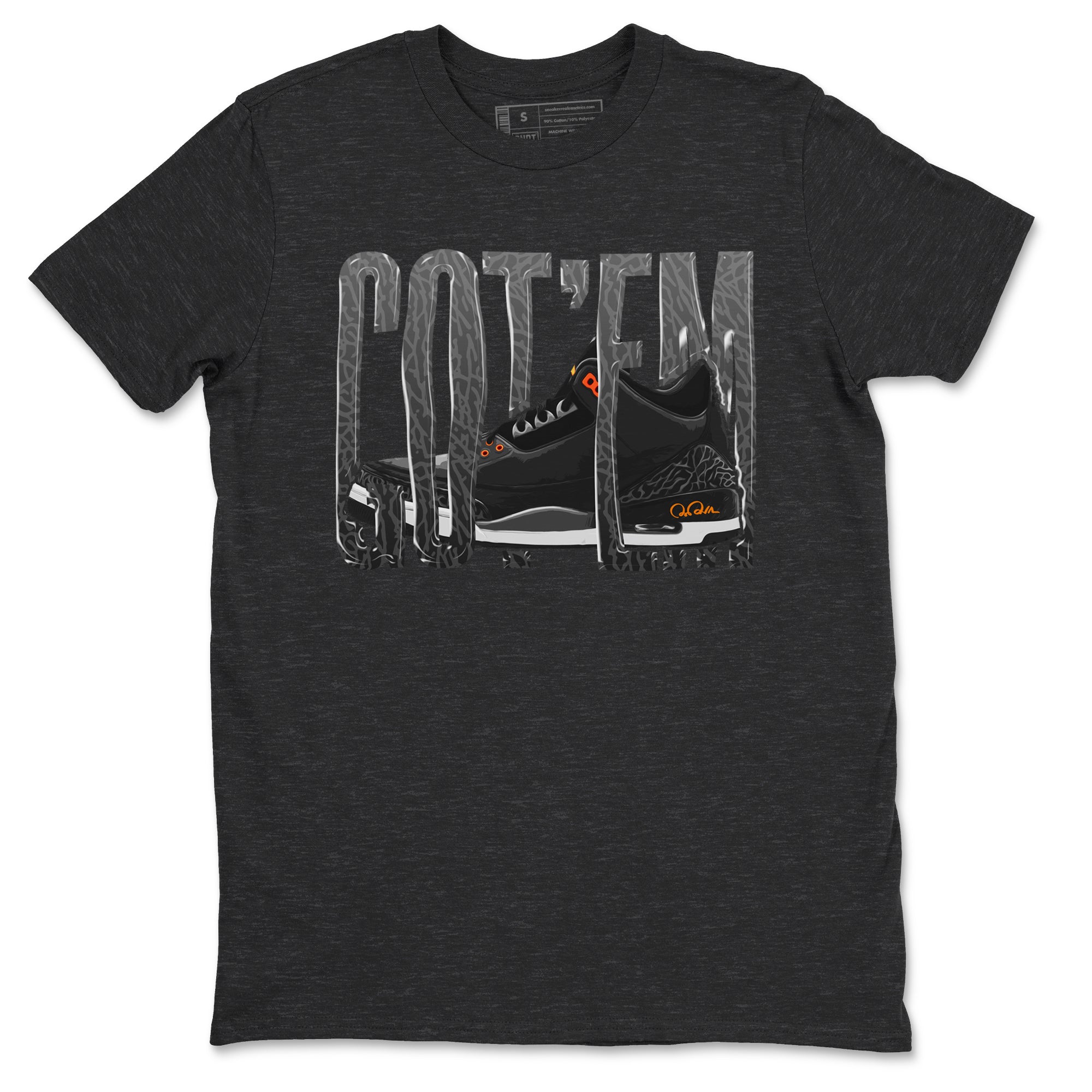 Air Jordan 3 Fear shirt to match jordans Wiggling Gotem sneaker tees AJ3 Fear Drip Gear Zone Unisex Charcoal Heather 2 T-Shirt