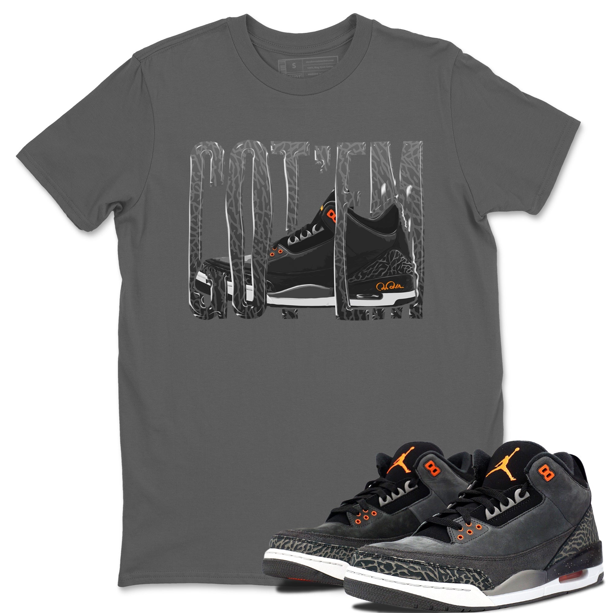 Air Jordan 3 Fear shirt to match jordans Wiggling Gotem sneaker tees AJ3 Fear Drip Gear Zone Unisex Cool Grey 1 T-Shirt