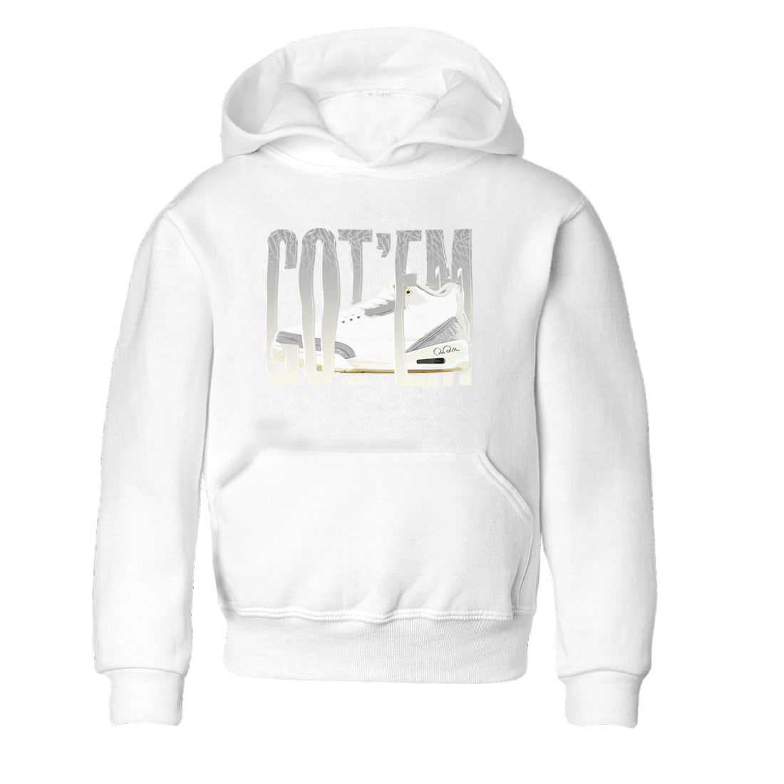 3s Ivory shirt to match jordans Wiggling Gotem sneaker tees Air Jordan 3 Ivory Drip Gear Zone baby toddler White 2 cotton Shirt