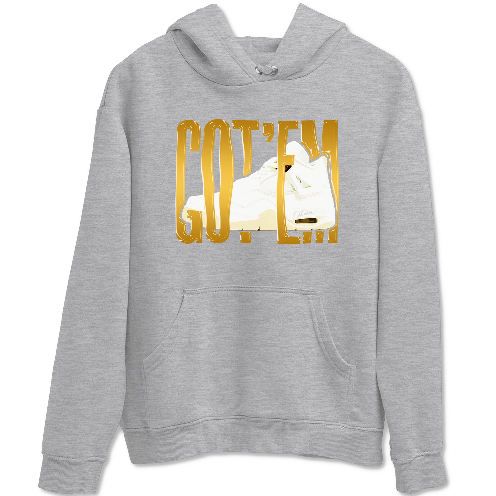 4s Sail 2024 shirt to match jordans Wiggling Gotem sneaker tees Air Jordan 4 Sail 2024 Drip Gear Zone unisex cotton Heather Grey 2 crew neck shirt