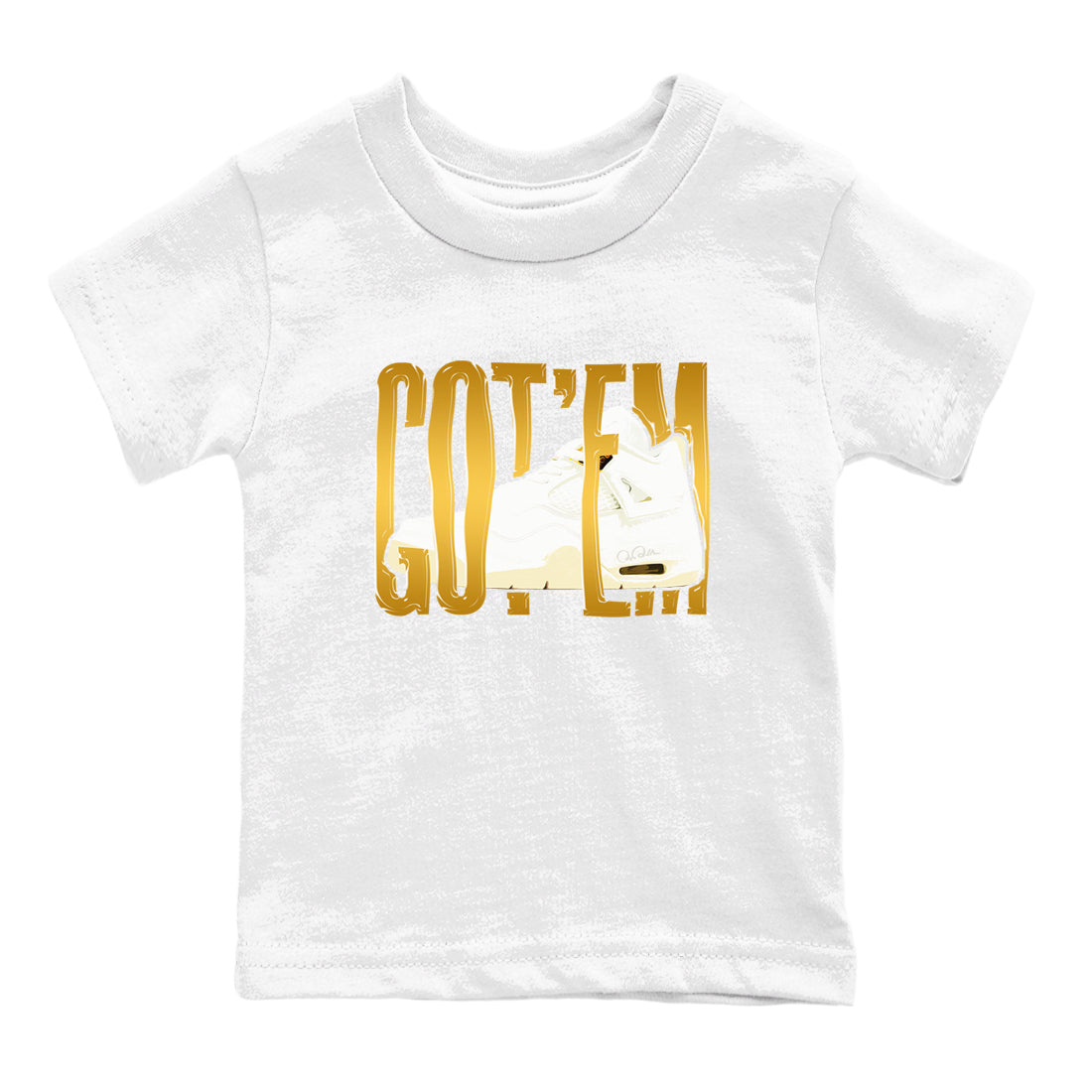 4s Sail 2024 shirt to match jordans Wiggling Gotem sneaker tees Air Jordan 4 Sail 2024 Drip Gear Zone baby toddler White 2 cotton Shirt