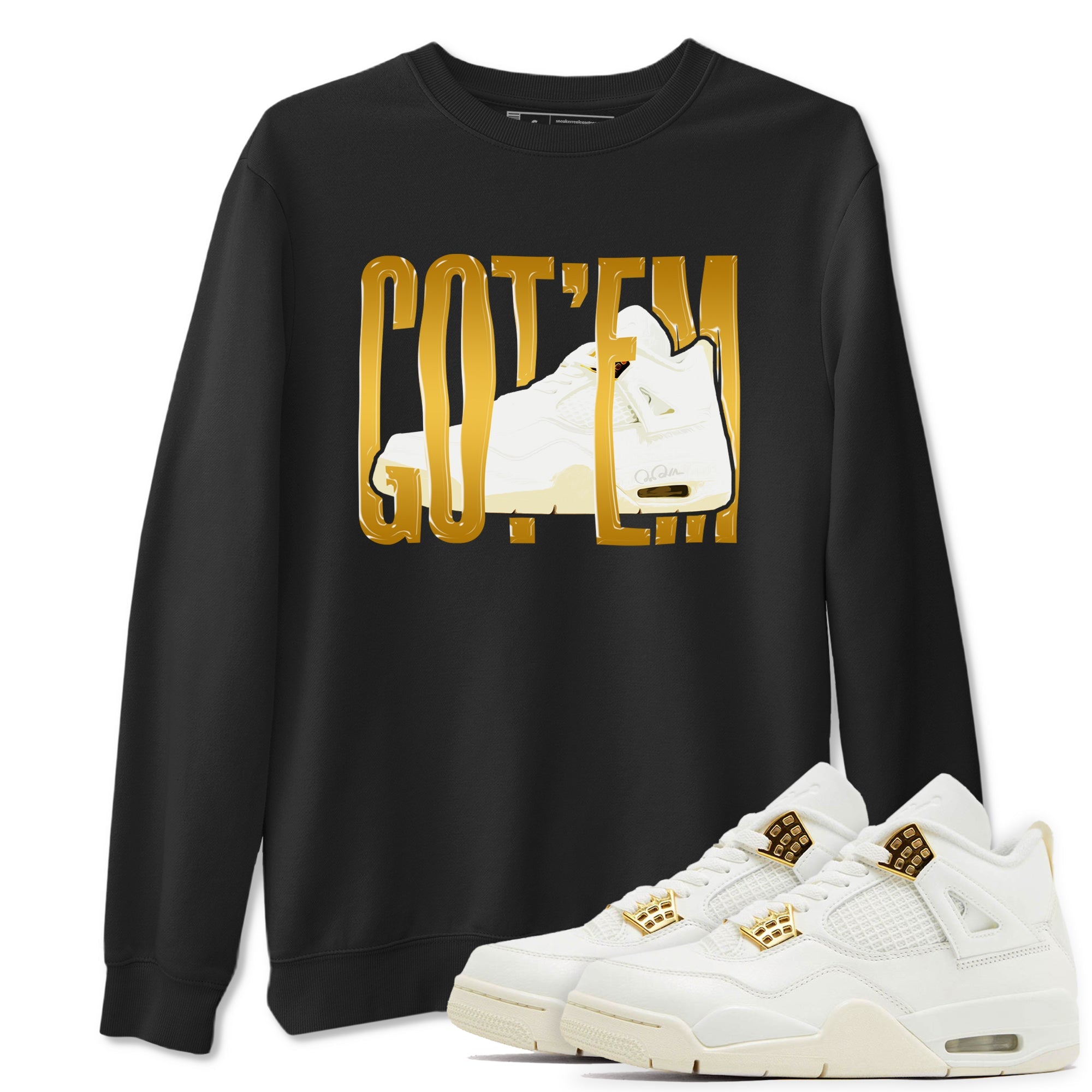 4s Sail 2024 shirt to match jordans Wiggling Gotem sneaker tees Air Jordan 4 Sail 2024 Drip Gear Zone unisex cotton Black 1 crew neck shirt