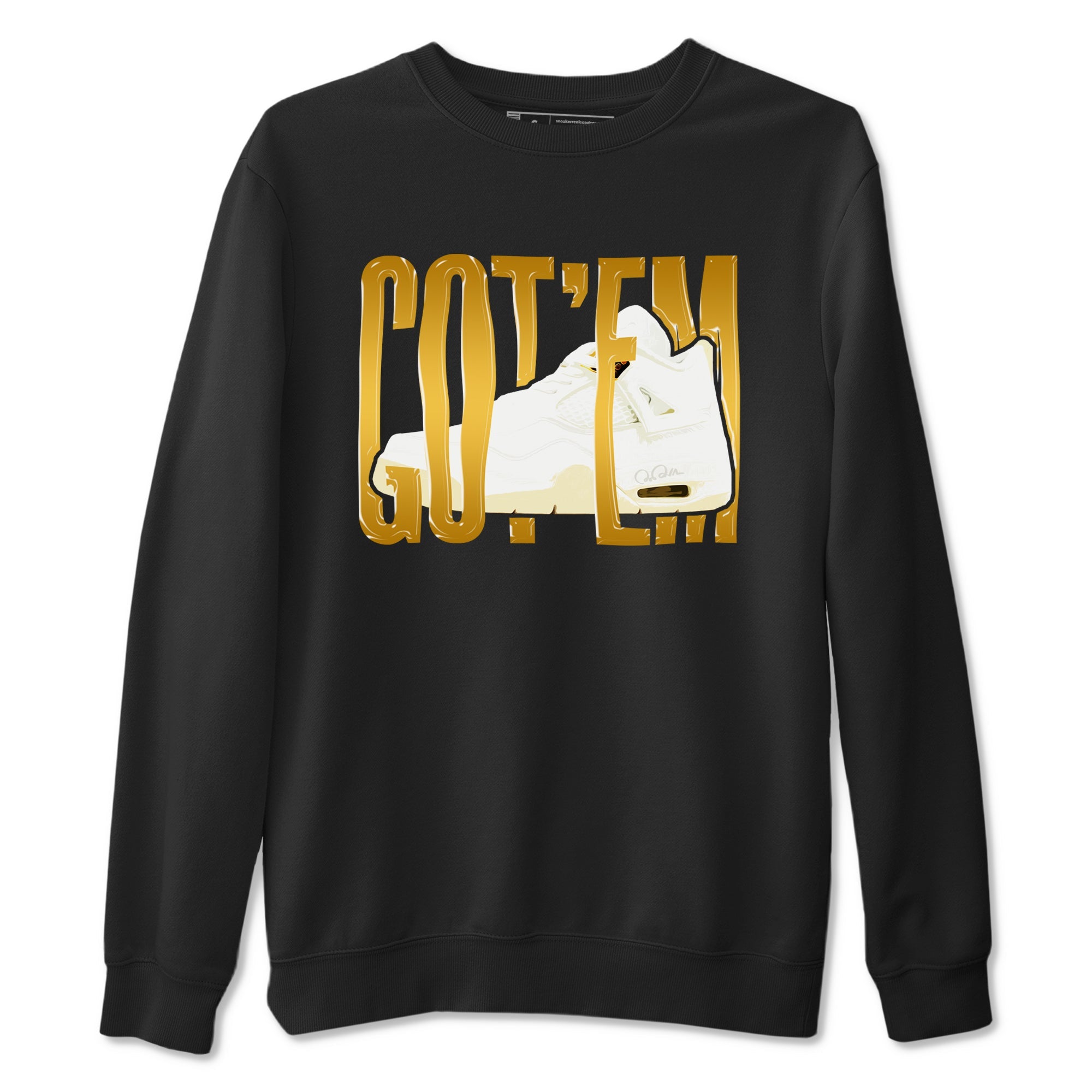 4s Sail 2024 shirt to match jordans Wiggling Gotem sneaker tees Air Jordan 4 Sail 2024 Drip Gear Zone unisex cotton Black 2 crew neck shirt