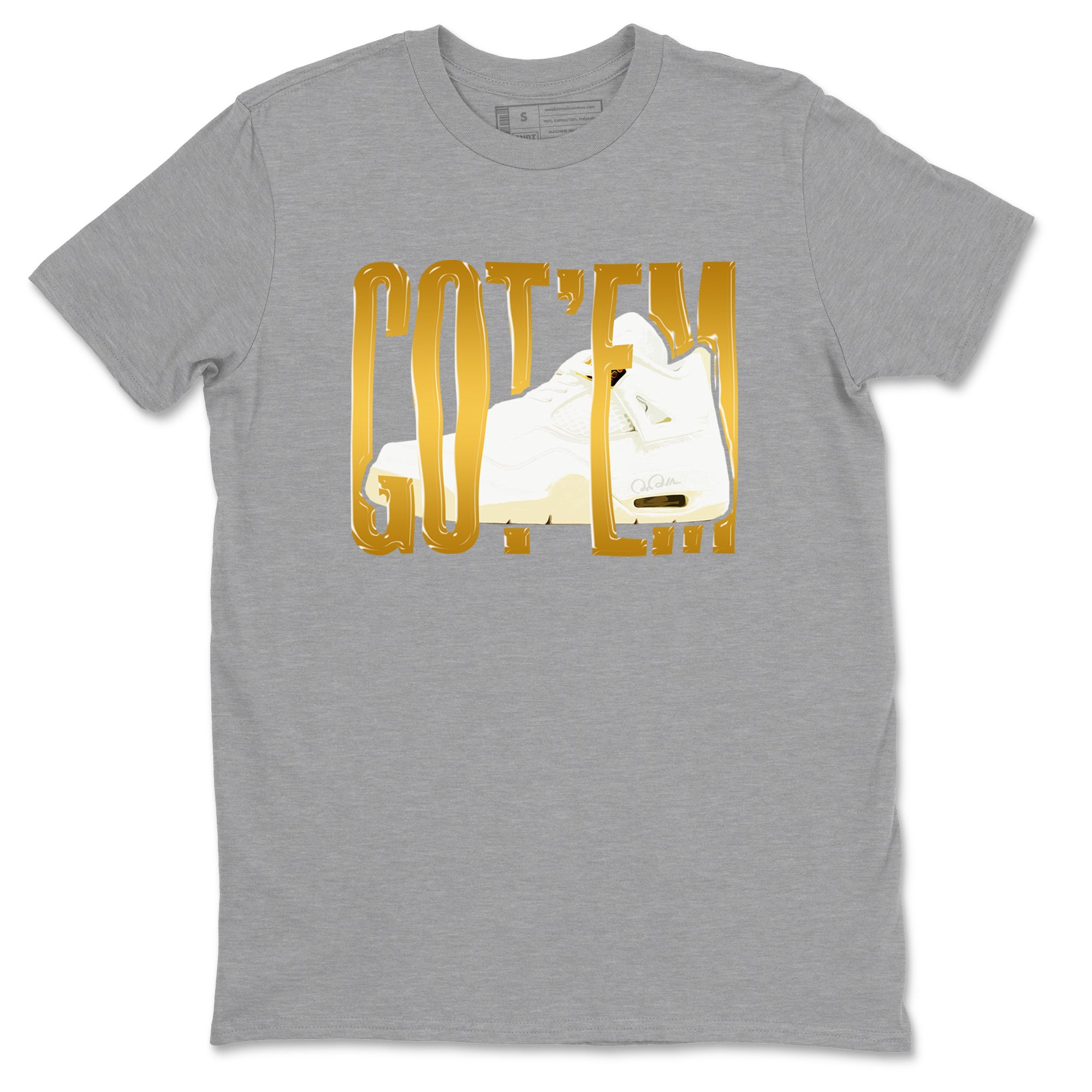 4s Sail 2024 shirt to match jordans Wiggling Gotem sneaker tees Air Jordan 4 Sail 2024 Drip Gear Zone unisex cotton Heather Grey 2 crew neck shirt