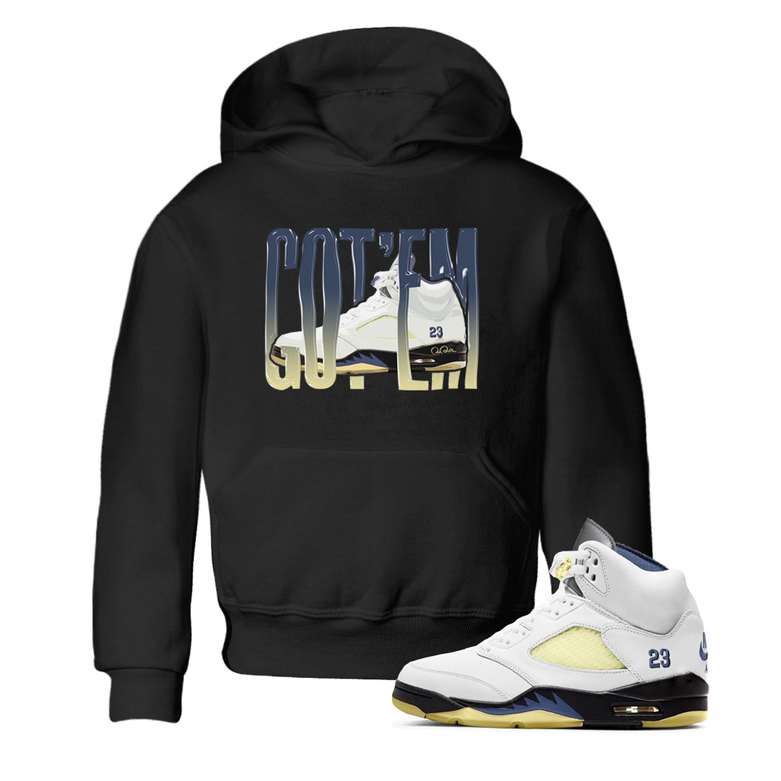 Air Jordan 5 A Ma Maniere x Photon Dust shirt to match jordans Wiggling Gotem sneaker tees Jordan 5 A Ma Maniere "Dawn" Drip Gear Zone Baby Toddler Black 1 T-Shirt