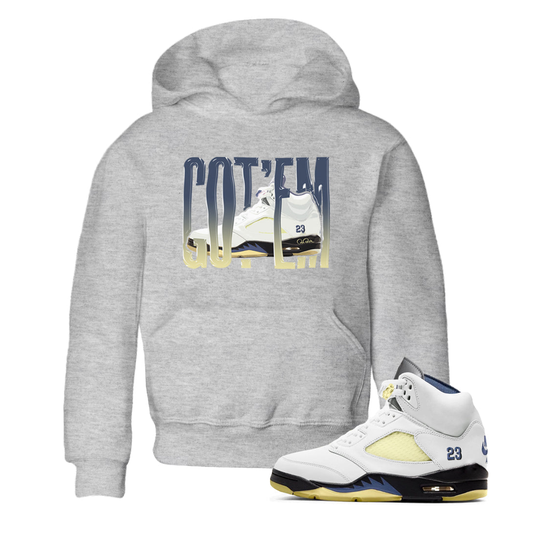 Air Jordan 5 A Ma Maniere x Photon Dust shirt to match jordans Wiggling Gotem sneaker tees Jordan 5 A Ma Maniere "Dawn" Drip Gear Zone Baby Toddler Heather Grey 1 T-Shirt