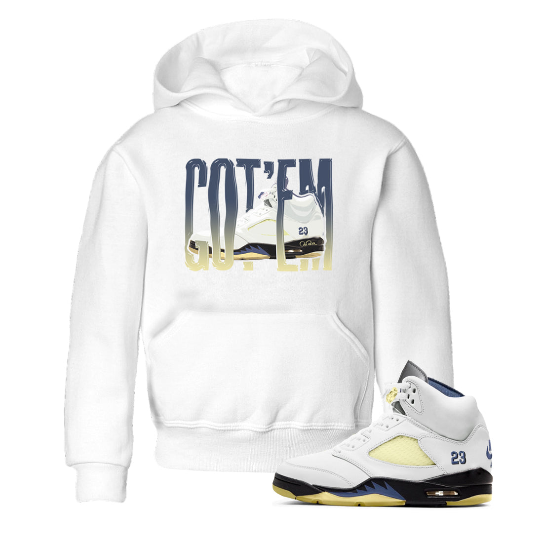 Air Jordan 5 A Ma Maniere x Photon Dust shirt to match jordans Wiggling Gotem sneaker tees Jordan 5 A Ma Maniere "Dawn" Drip Gear Zone Baby Toddler White 1 T-Shirt