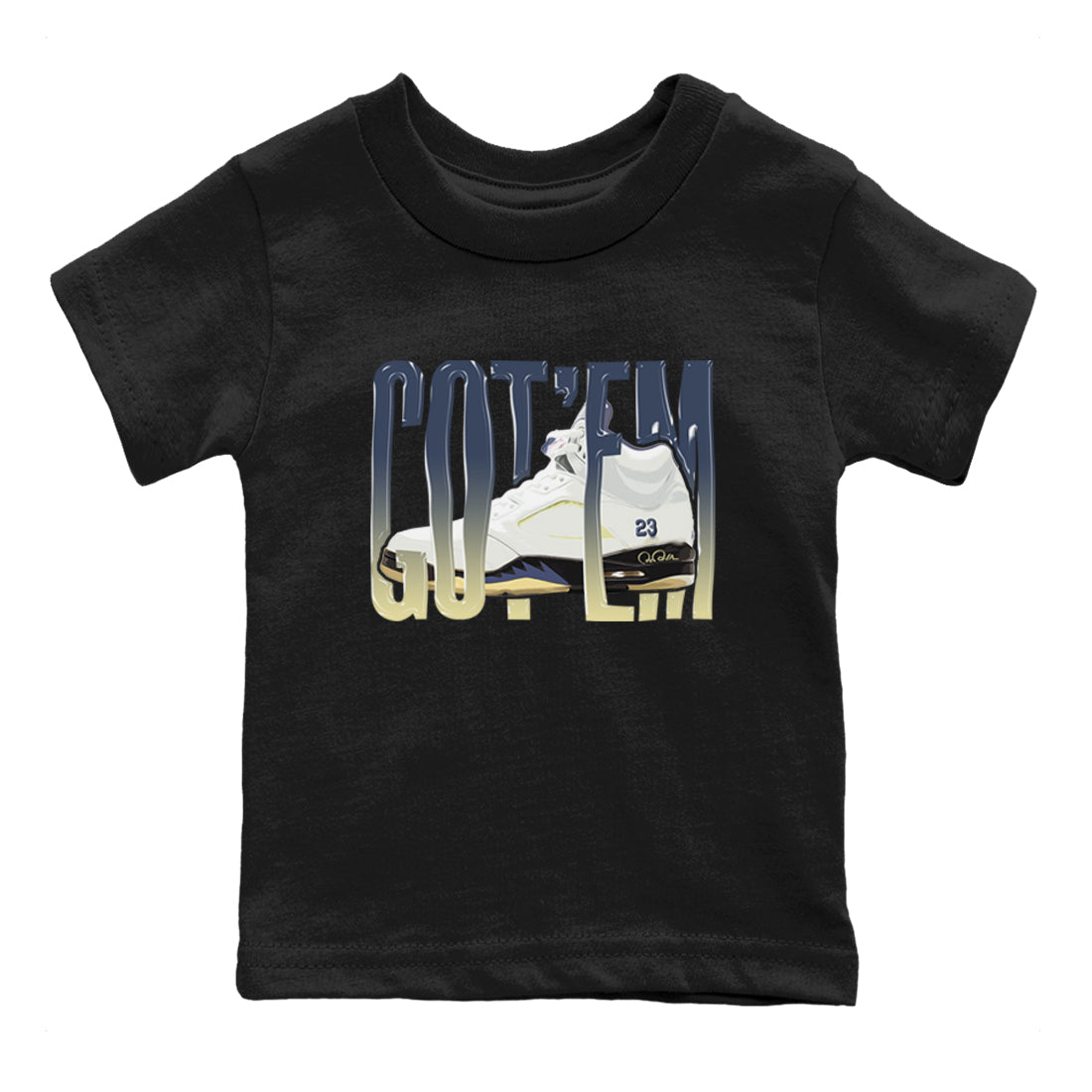 Air Jordan 5 A Ma Maniere x Photon Dust shirt to match jordans Wiggling Gotem sneaker tees Jordan 5 A Ma Maniere "Dawn" Drip Gear Zone Baby Toddler Black 2 T-Shirt