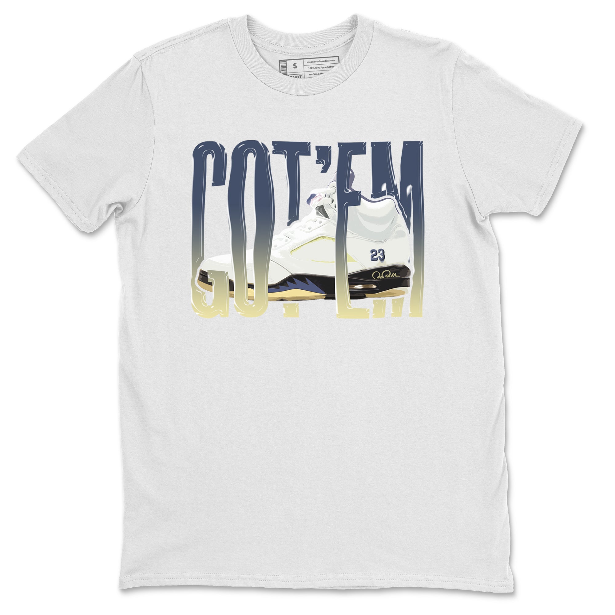 Air Jordan 5 A Ma Maniere x Photon Dust shirt to match jordans Wiggling Gotem sneaker tees Jordan 5 A Ma Maniere "Dawn" Drip Gear Zone Unisex White 2 T-Shirt
