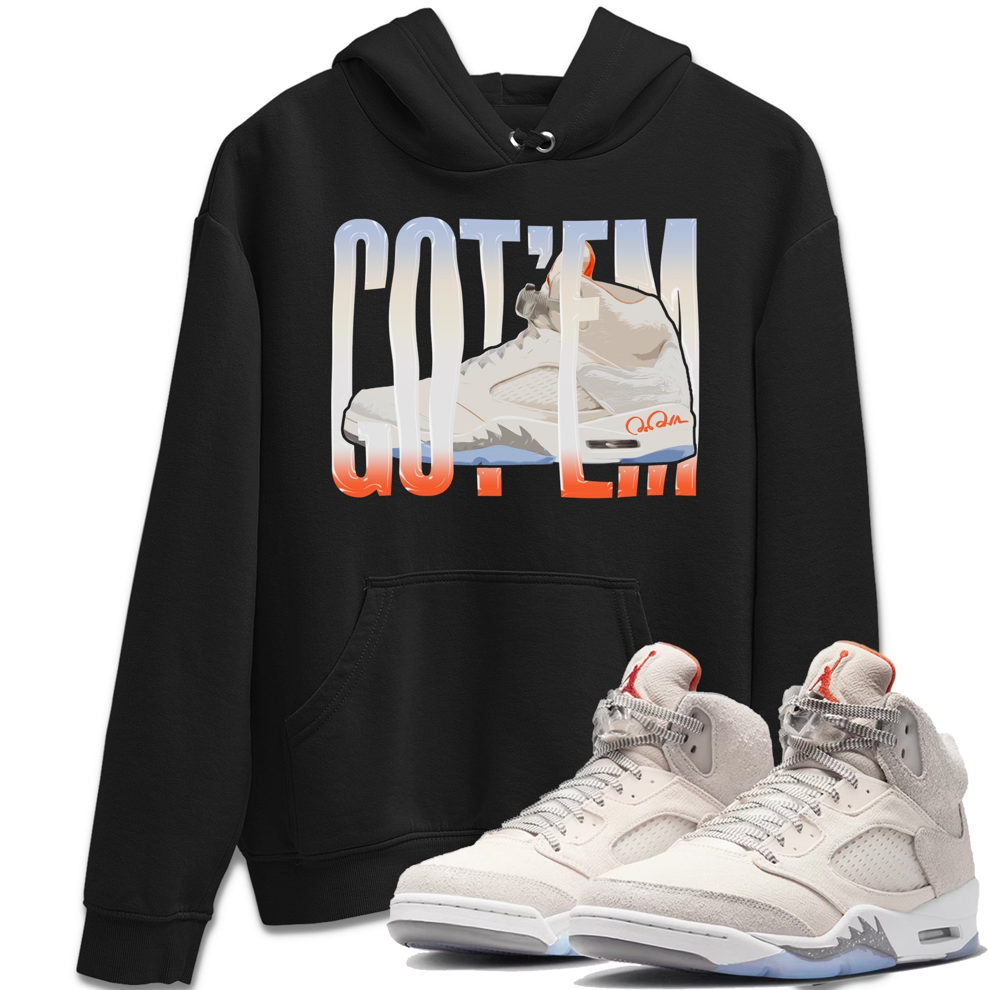 Air Jordan 5 Craft Sneaker Match Tees Wiggling Gotem Streetwear Sneaker Shirt AJ5 SE Craft Sneaker Release Tees Unisex Shirts Black 1