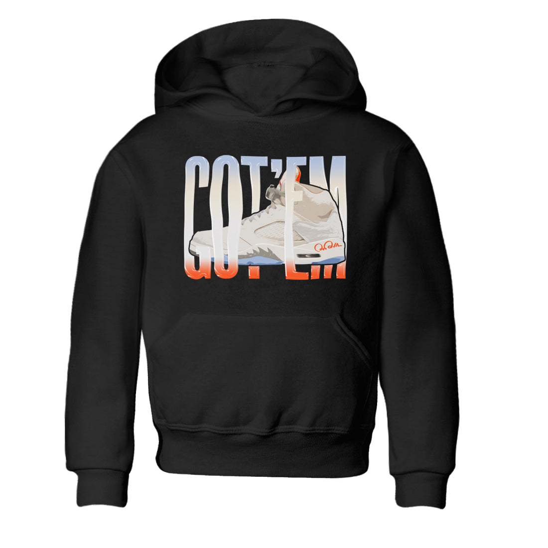 Air Jordan 5 Craft Sneaker Match Tees Wiggling Gotem Streetwear Sneaker Shirt AJ5 SE Craft Sneaker Release Tees Kids Shirts Black 2