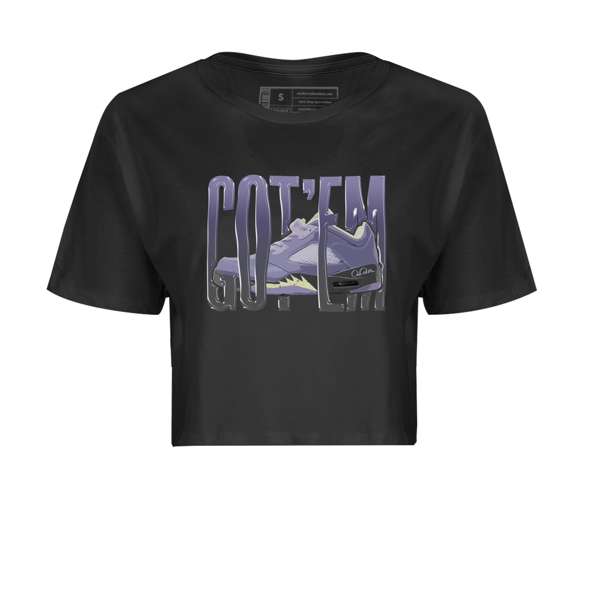 Air Jordan 5 Indigo Haze Sneaker Match Tees Wiggling Gotem Streetwear Sneaker Shirt AJ5 Indigo Haze Sneaker Release Tees Women's Shirts Black 2