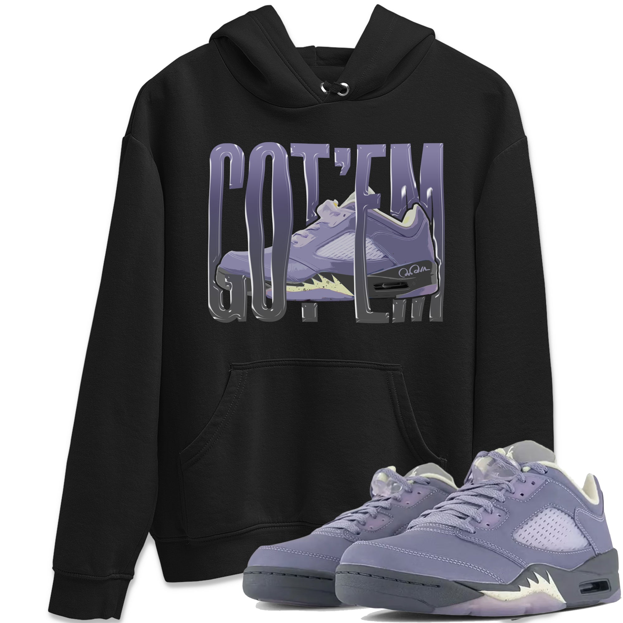 Air Jordan 5 Indigo Haze Sneaker Match Tees Wiggling Gotem Streetwear Sneaker Shirt AJ5 Indigo Haze Sneaker Release Tees Unisex Shirts Black 1
