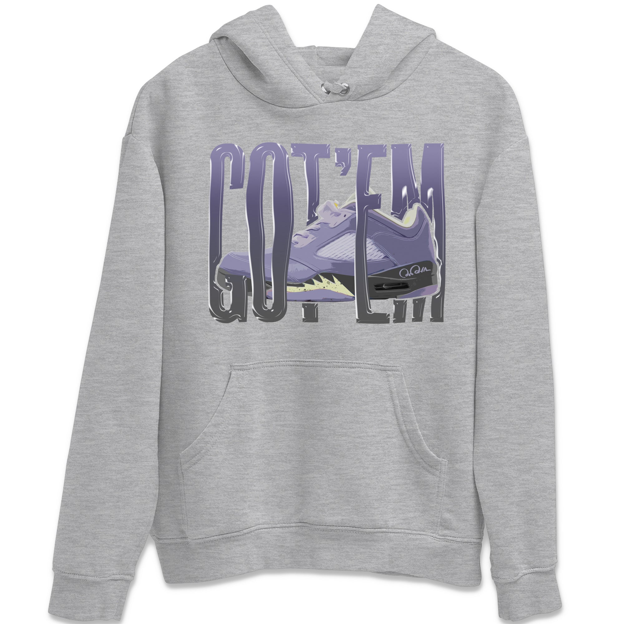 Air Jordan 5 Indigo Haze Sneaker Match Tees Wiggling Gotem Streetwear Sneaker Shirt AJ5 Indigo Haze Sneaker Release Tees Unisex Shirts Heather Grey 2