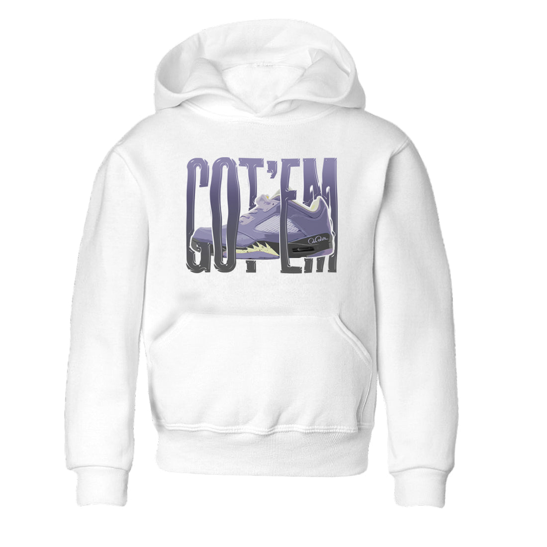 Air Jordan 5 Indigo Haze Sneaker Match Tees Wiggling Gotem Streetwear Sneaker Shirt AJ5 Indigo Haze Sneaker Release Tees Kids Shirts White 2