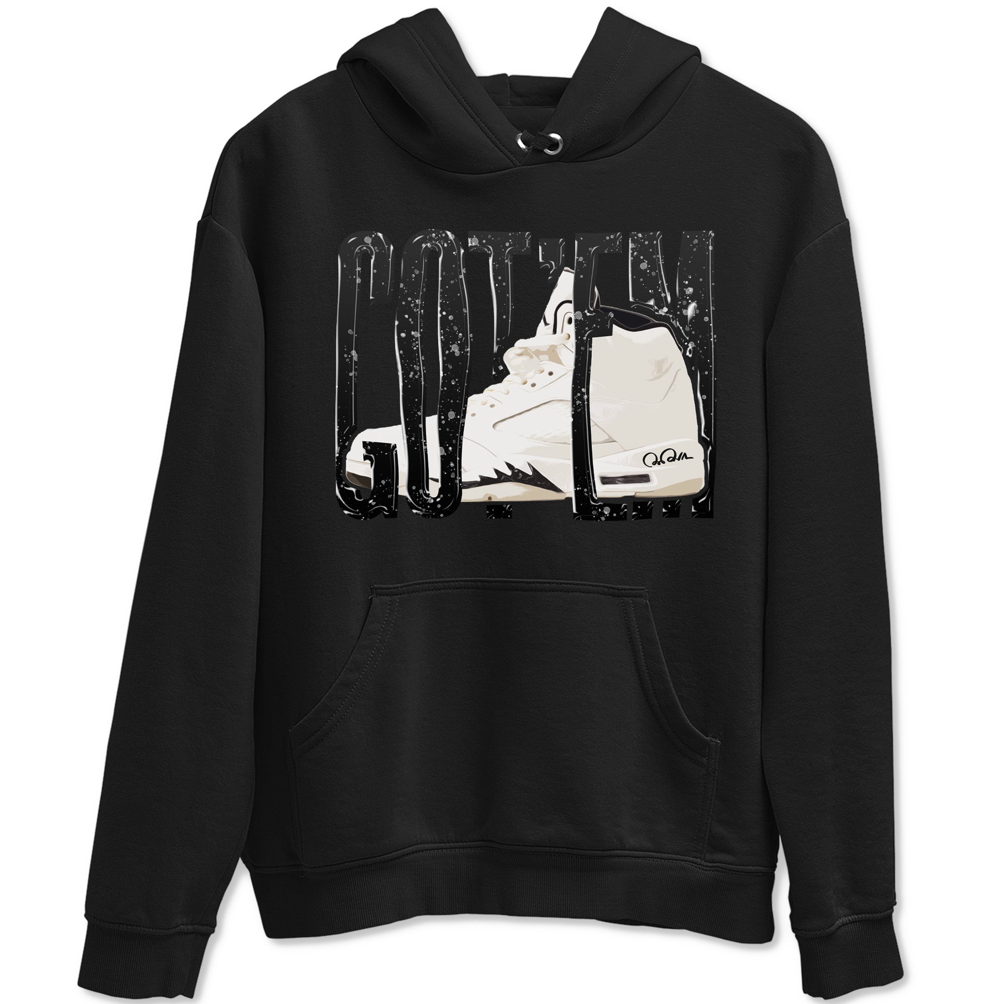 5s Sail shirt to match jordans Wiggling Gotem sneaker tees Air Jordan 5 Sail Drip Gear Zone unisex cotton Black 2 crew neck shirt