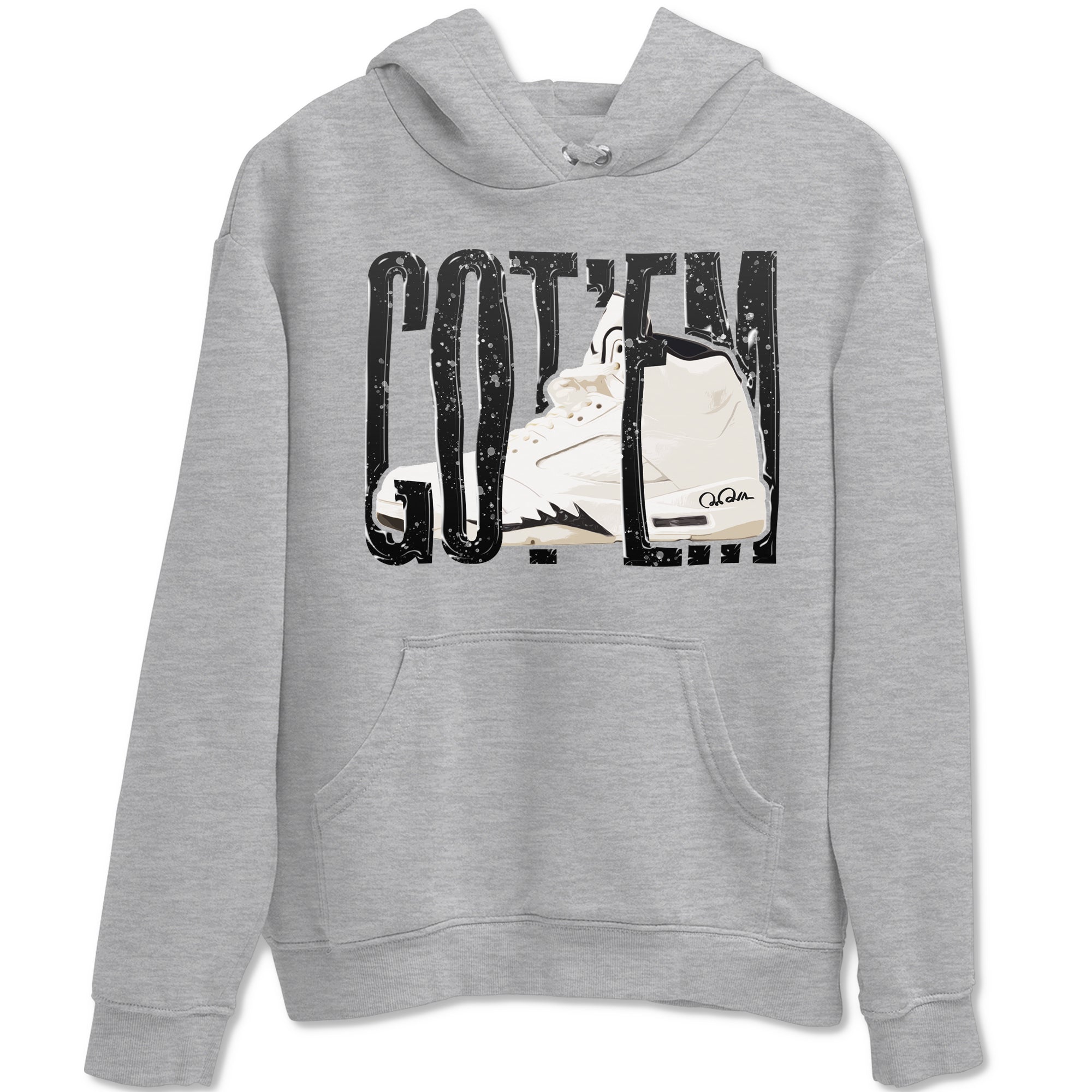 5s Sail shirt to match jordans Wiggling Gotem sneaker tees Air Jordan 5 Sail Drip Gear Zone unisex cotton Heather Grey 2 crew neck shirt