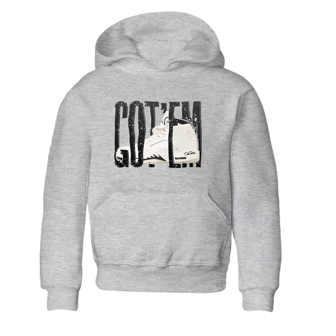 5s Sail shirt to match jordans Wiggling Gotem sneaker tees Air Jordan 5 Sail Drip Gear Zone baby toddler Heather Grey 2 cotton Shirt