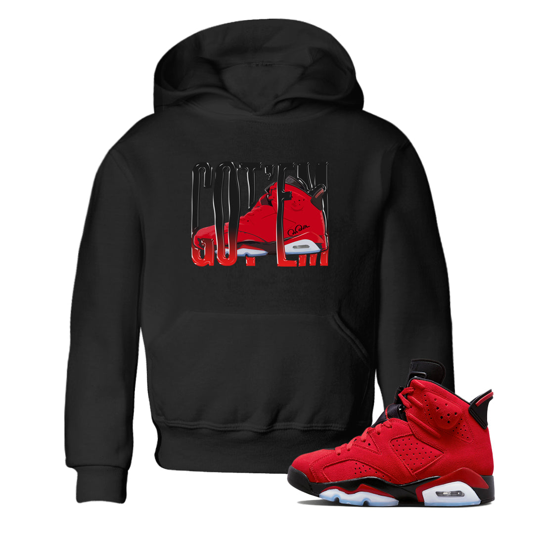 Air Jordan 6 Toro Bravo Wiggling Gotem Baby and Kids Streetwear Sneaker Shirt 3D Graphic Design Shirts AJ6 Toro Bravo Kids Streetwear Sneaker Shirt Washing and Care Tip