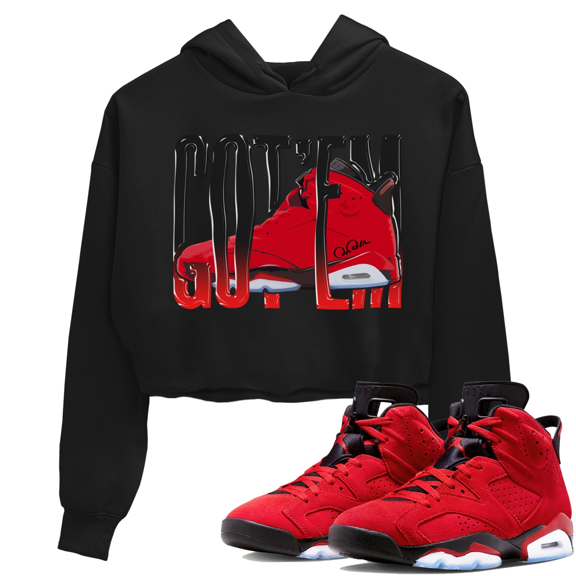 Air Jordan 6 Toro Bravo Sneaker Match Tees Wiggling Gotem Streetwear Sneaker Shirt 3D Graphic Design Shirts AJ6 Toro Bravo Sneaker Release Tees Women's Shirts Black 1