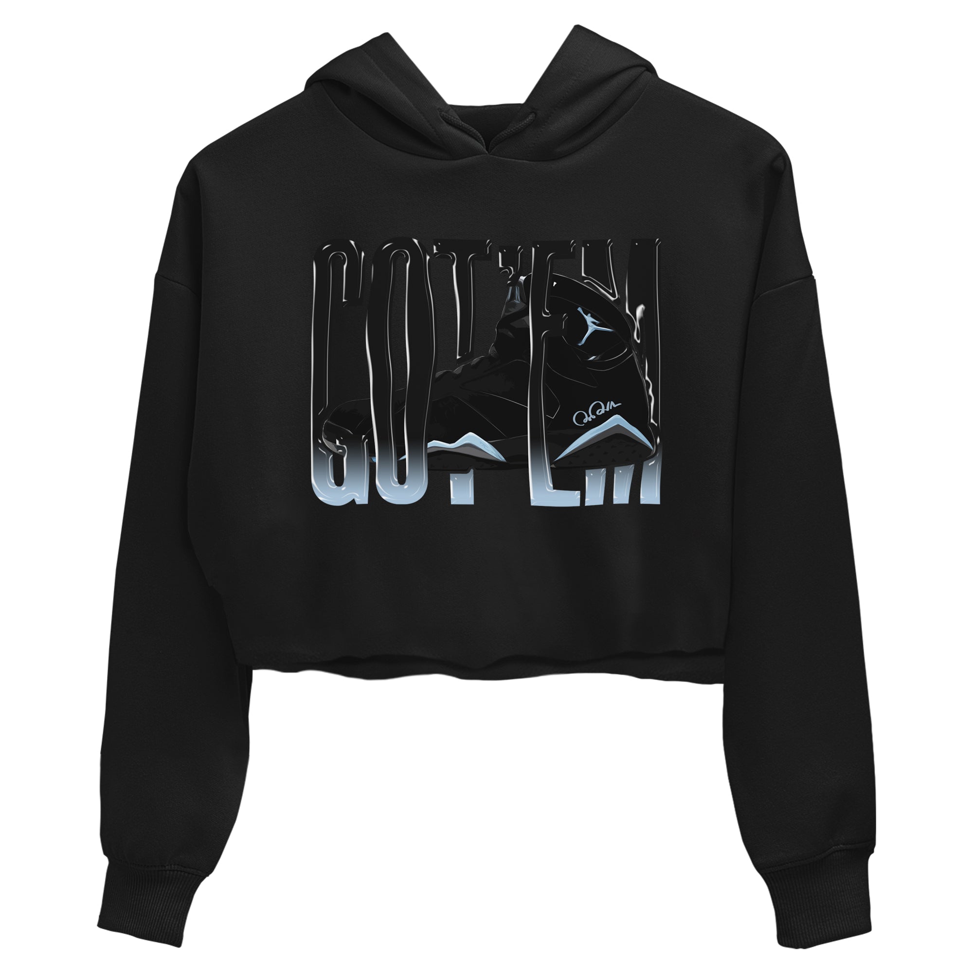 Air Jordan 7 Chambray Wiggling Gotem WMNS Cotton Sneaker Hoodie Air Jordan 7 Chambray Sneaker Crop Hoodie Washing and Care Tip