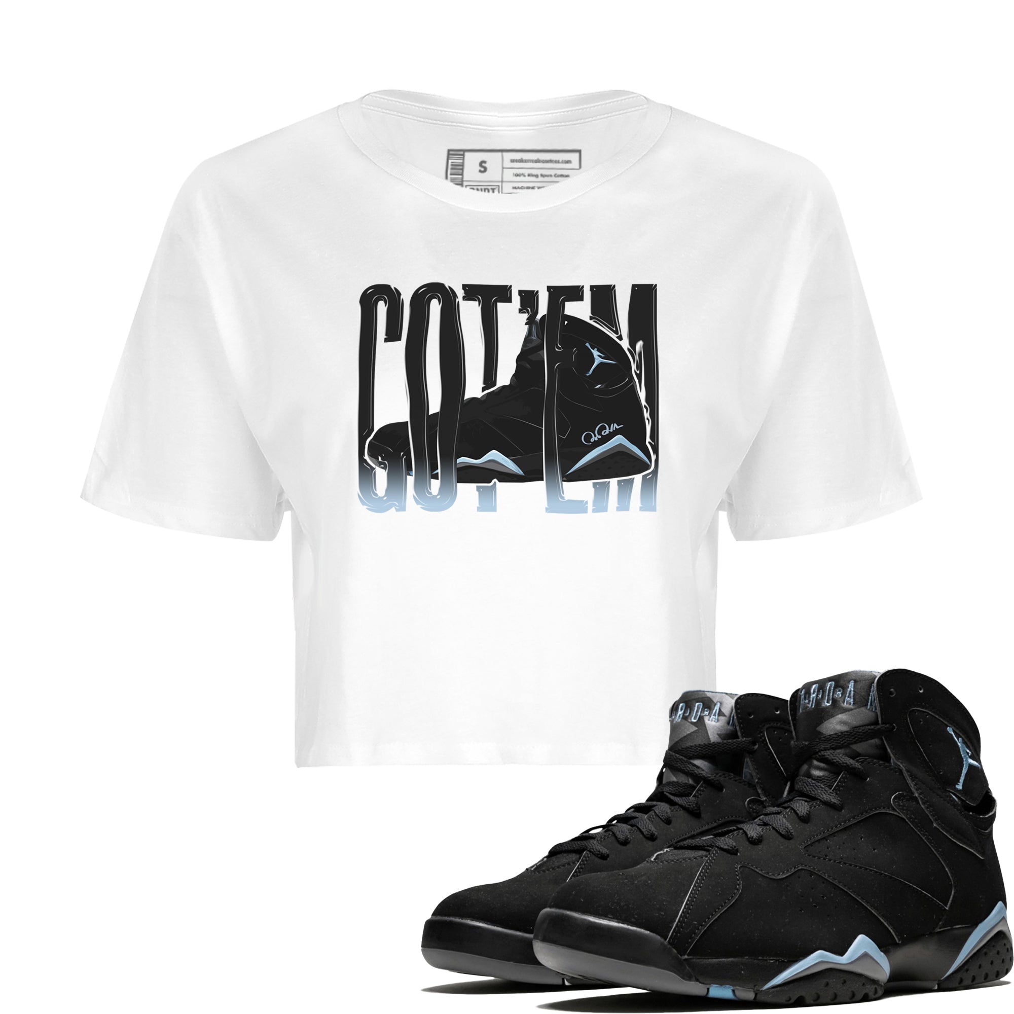 Air Jordan 7 Chambray Wiggling Gotem WMNS Cotton Sneaker Hoodie Air Jordan 7 Chambray Sneaker Crop Hoodie Size Chart