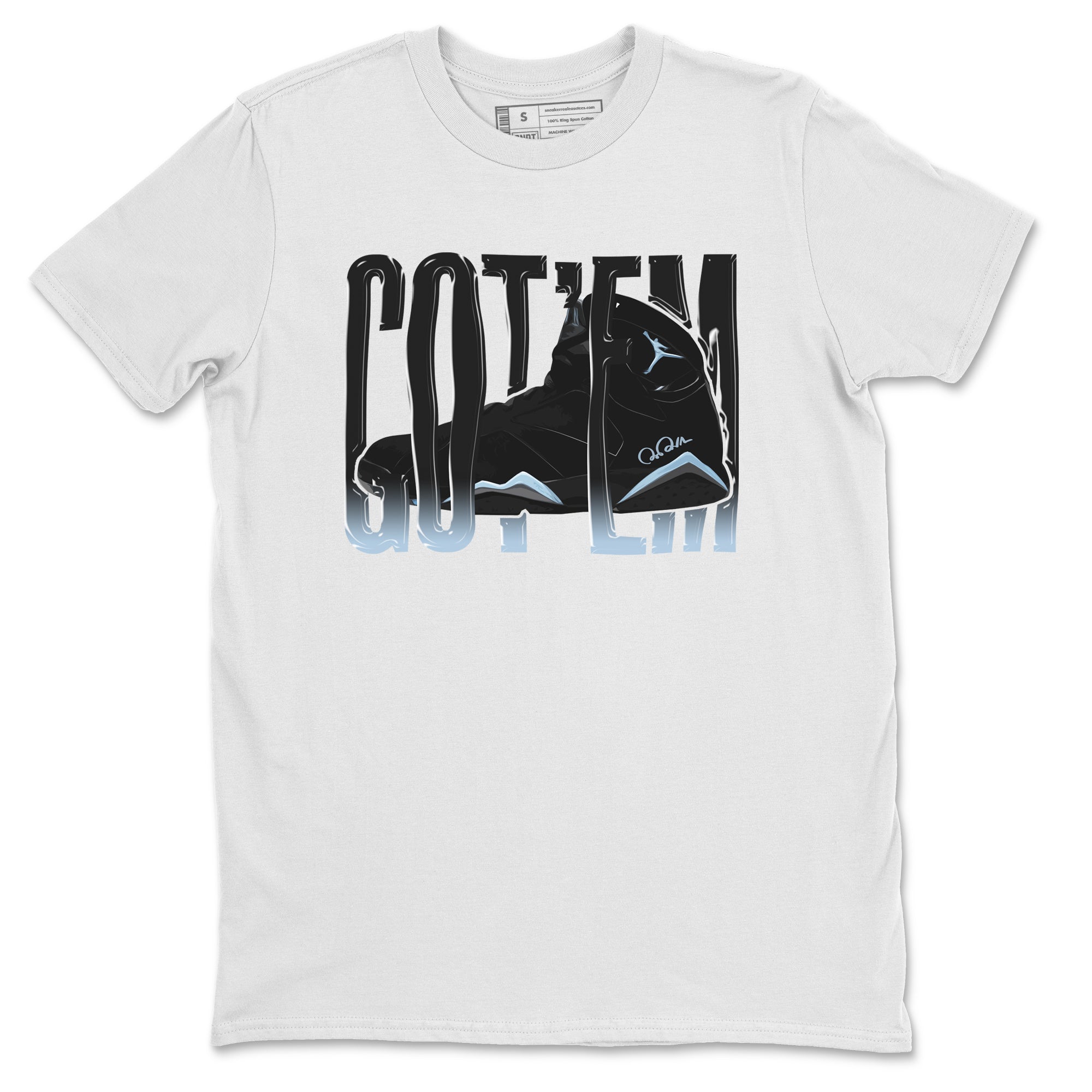 Air Jordan 7 Chambray Sneaker Match Tees Wiggling Gotem Streetwear Sneaker Shirt AJ7 Chambray Sneaker Release Tees Unisex Shirts White 2