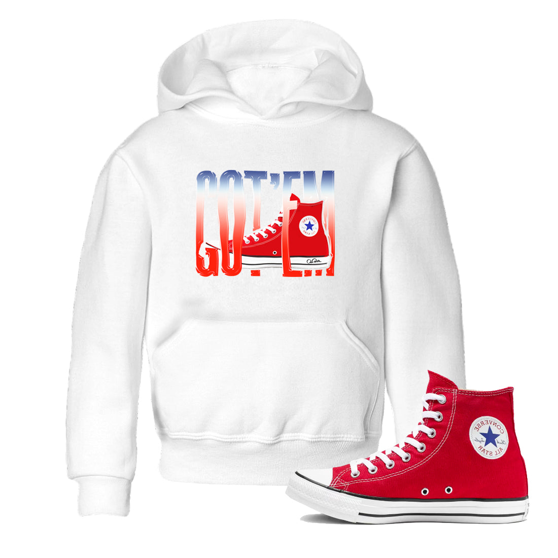 Converse High Top Red shirt to match sneakers Wiggling Gotem sneaker tees Shoes Match Converse High Top Red Drip Gear Zone Sneaker Tee Baby Toddler White 1 T-Shirt