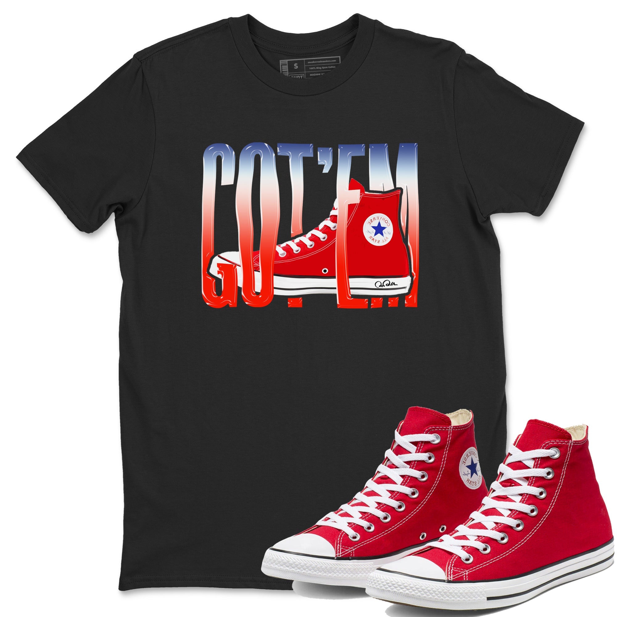 Converse High Top Red shirt to match sneakers Wiggling Gotem sneaker tees Shoes Match Converse High Top Red Drip Gear Zone Sneaker Tee Unisex Black 1 T-Shirt