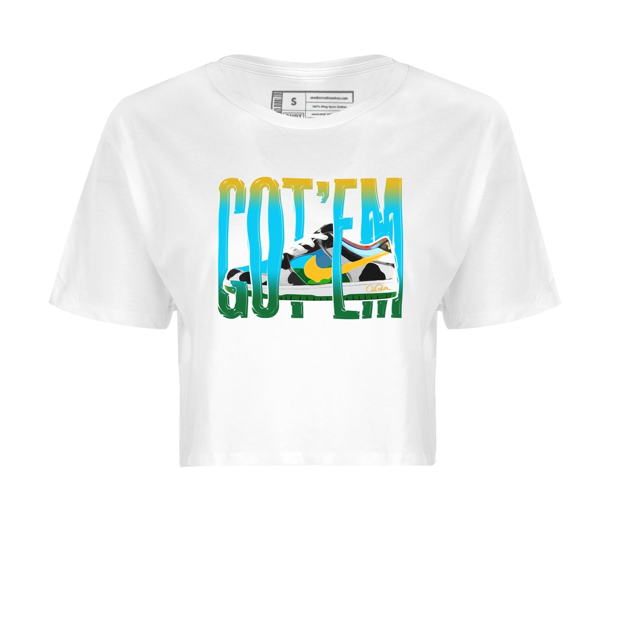 Dunk Chunky Dunky Sneaker Match Tees Wiggling Gotem Streetwear Sneaker Shirt Nike SB Ben's Jerrys Sneaker Release Tees Women's Shirts White 2