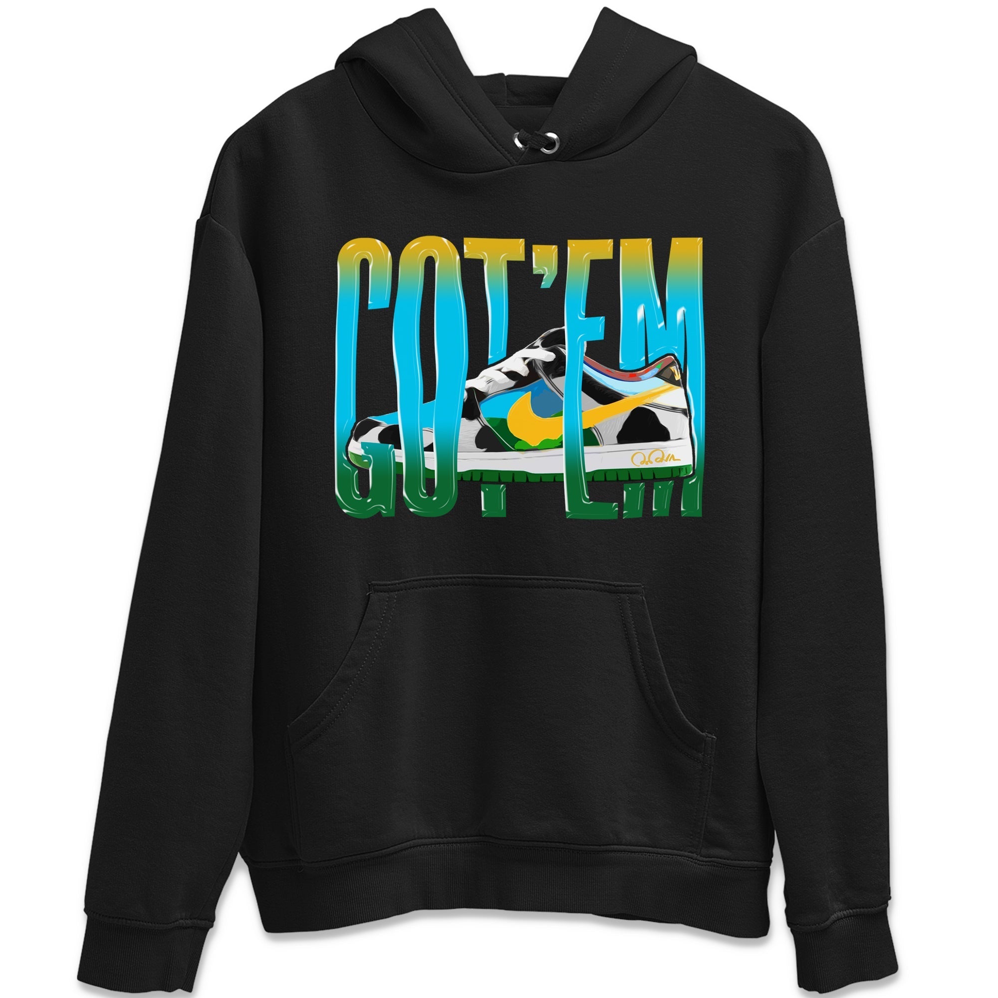 Dunk Chunky Dunky Sneaker Match Tees Wiggling Gotem Streetwear Sneaker Shirt Nike SB Ben's Jerrys Sneaker Release Tees Unisex Shirts Black 2