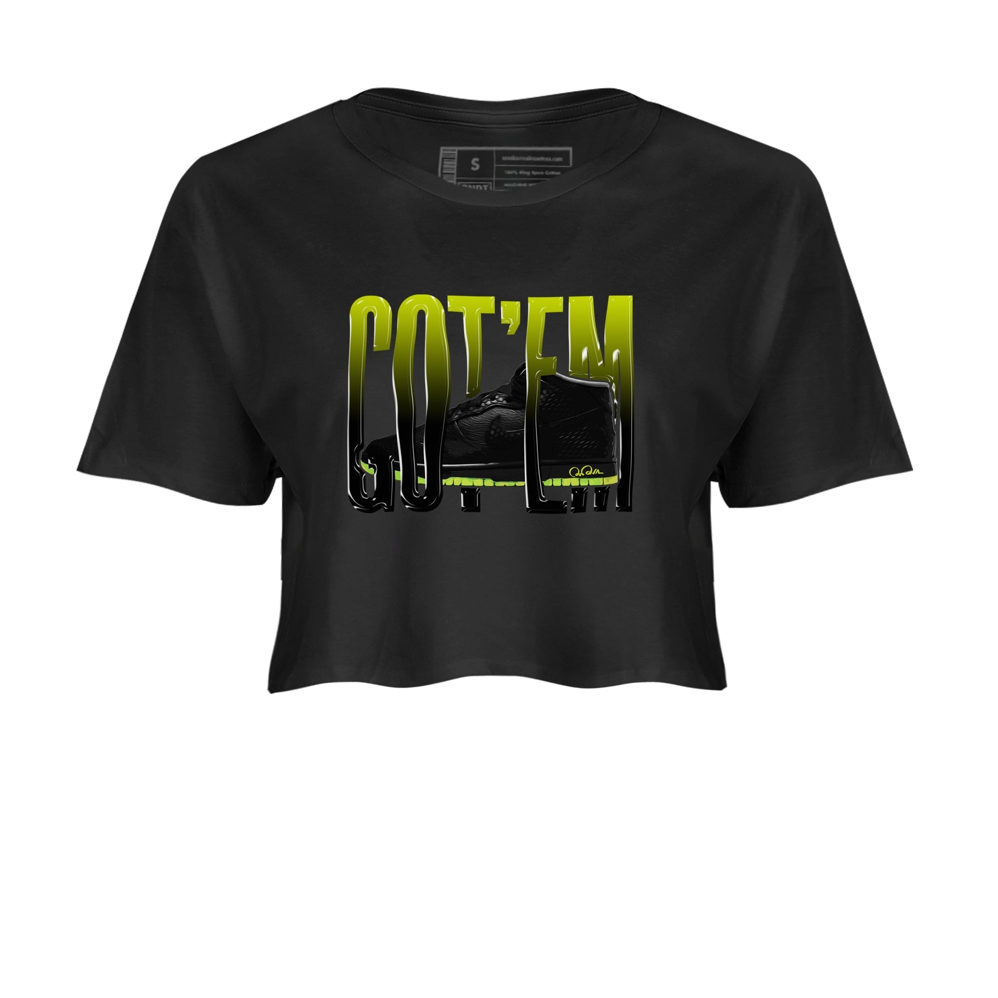 Dunk Halloween shirt to match jordans Wiggling Gotem sneaker tees halloween horror nights Nike Dunk Halloween Drip Gear Zone Black 2 Crop T-Shirt