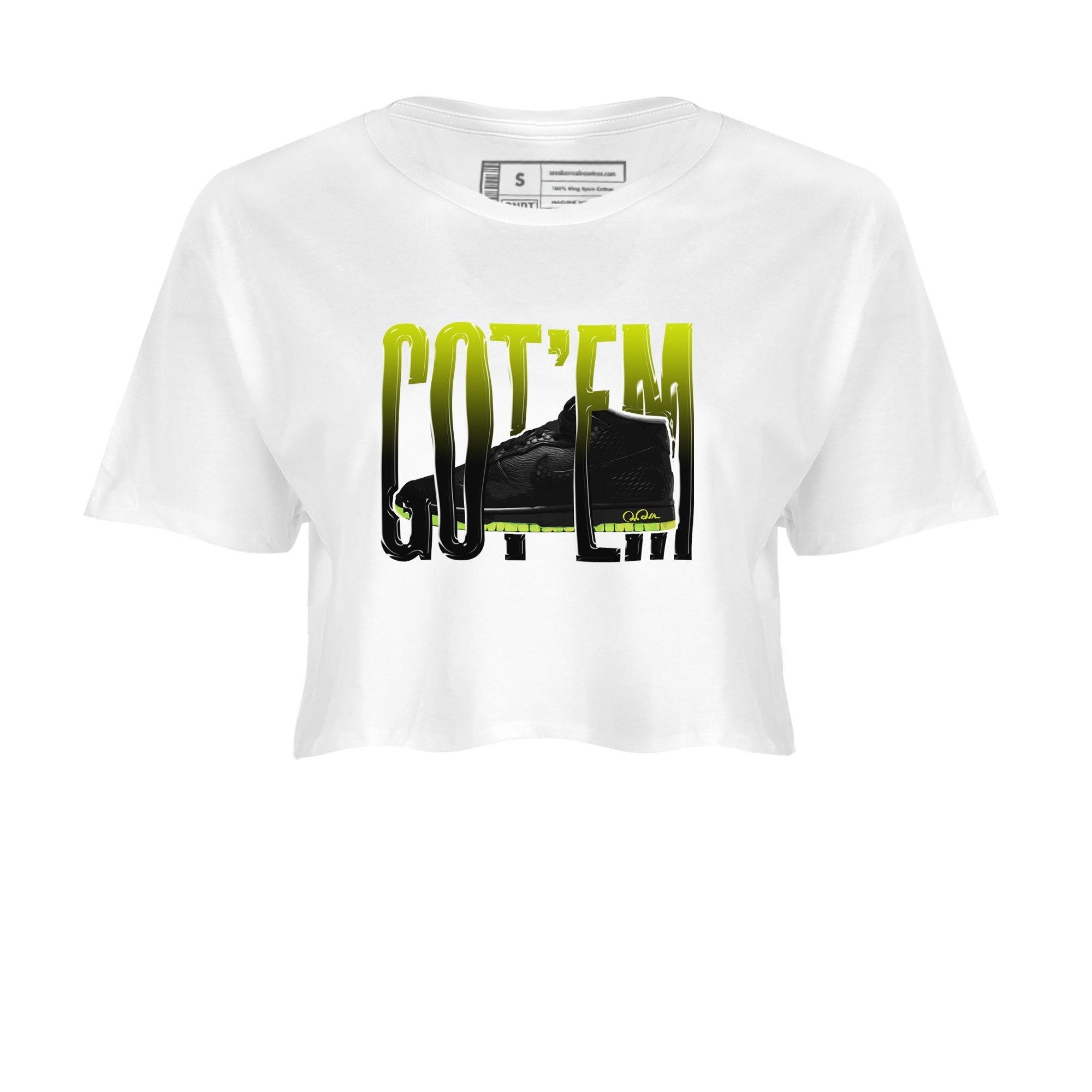 Dunk Halloween shirt to match jordans Wiggling Gotem sneaker tees halloween horror nights Nike Dunk Halloween Drip Gear Zone White 2 Crop T-Shirt