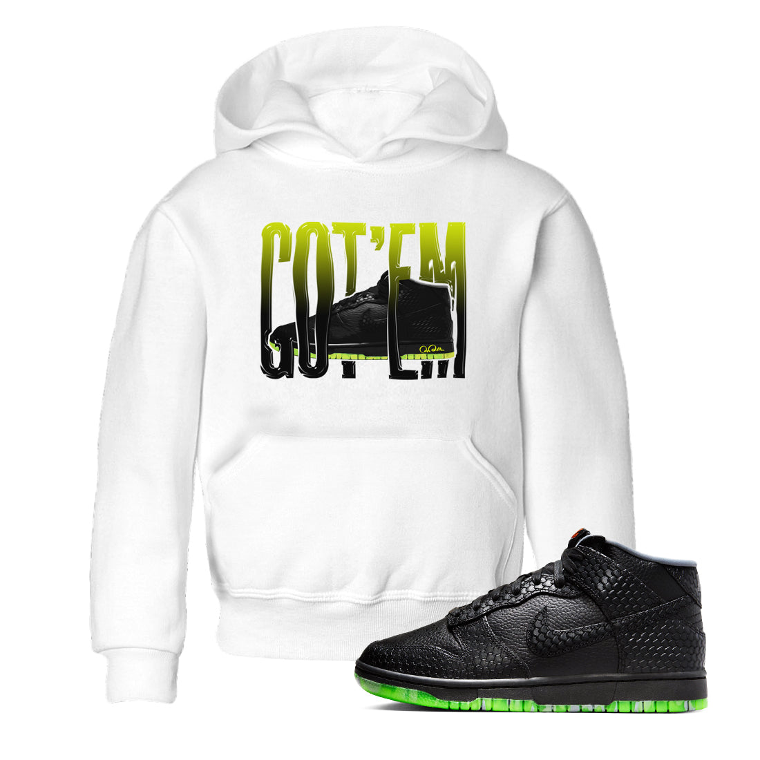 Dunk Halloween shirt to match jordans Wiggling Gotem sneaker tees halloween horror nights Nike Dunk Halloween Drip Gear Zone Baby Toddler White 1 T-Shirt