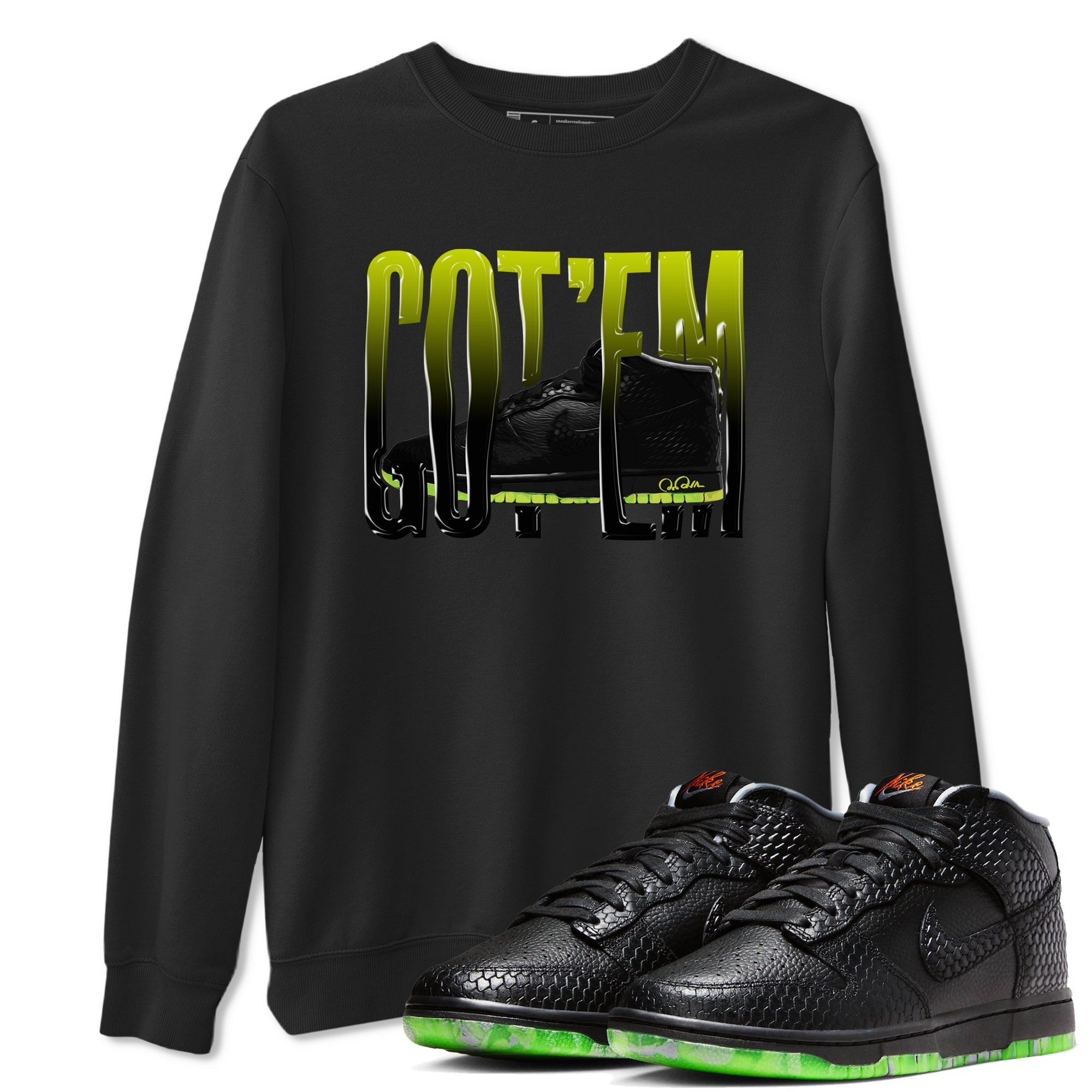 Dunk Halloween shirt to match jordans Wiggling Gotem sneaker tees halloween horror nights Nike Dunk Halloween Drip Gear Zone Unisex Crew Neck Tee Black 1 T-Shirt