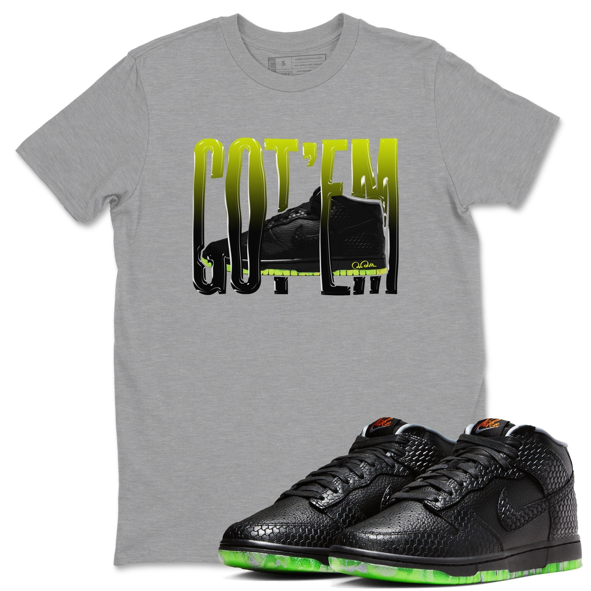 Dunk Halloween shirt to match jordans Wiggling Gotem sneaker tees halloween horror nights Nike Dunk Halloween Drip Gear Zone Unisex Crew Neck Tee Heather Grey 1 T-Shirt