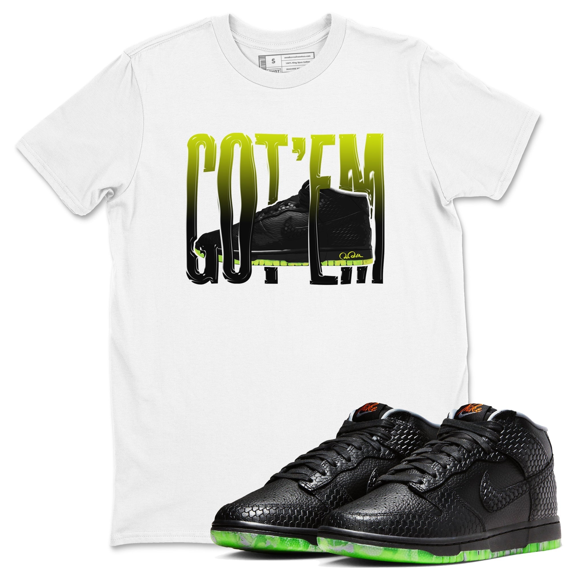 Dunk Halloween shirt to match jordans Wiggling Gotem sneaker tees halloween horror nights Nike Dunk Halloween Drip Gear Zone Unisex Crew Neck Tee White 1 T-Shirt