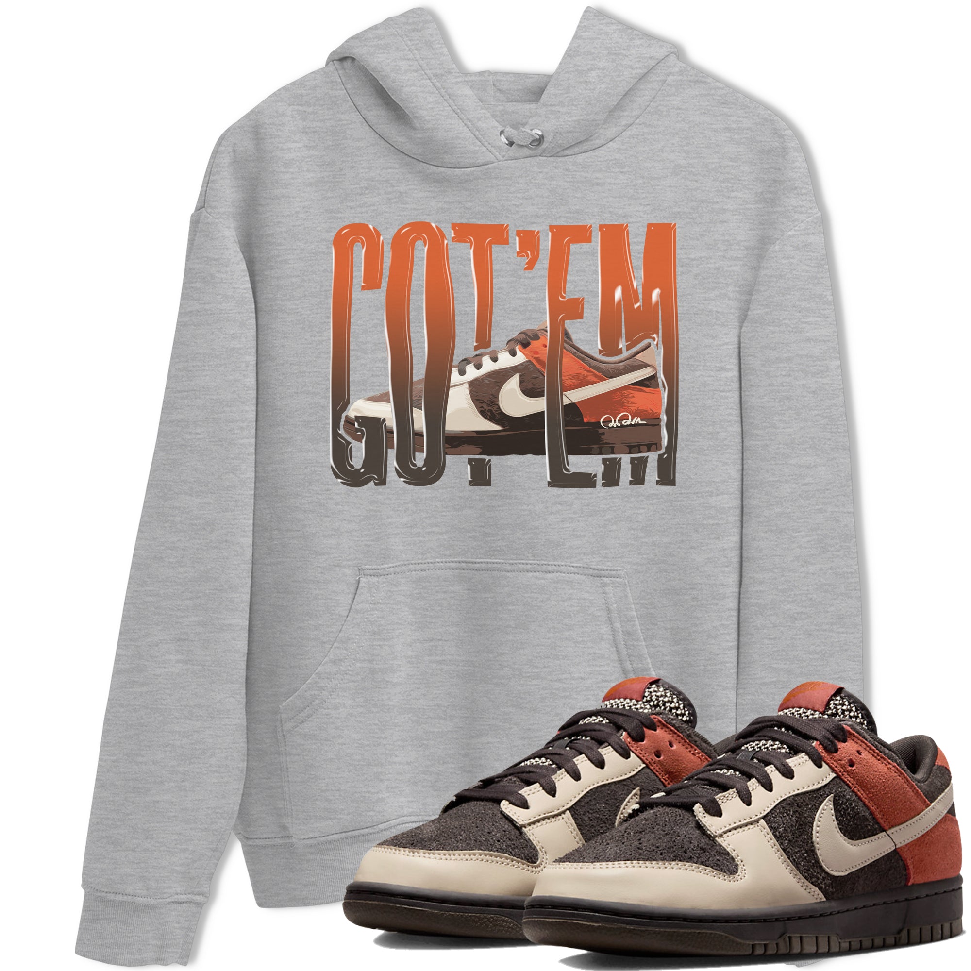 Dunk Red Panda shirt to match jordans Wiggling Gotem sneaker tees Nike Dunk Low Red Panda Drip Gear Zone Sneaker T-Shirts Crew Neck Casual Fit Heather Grey 1 T-Shirt