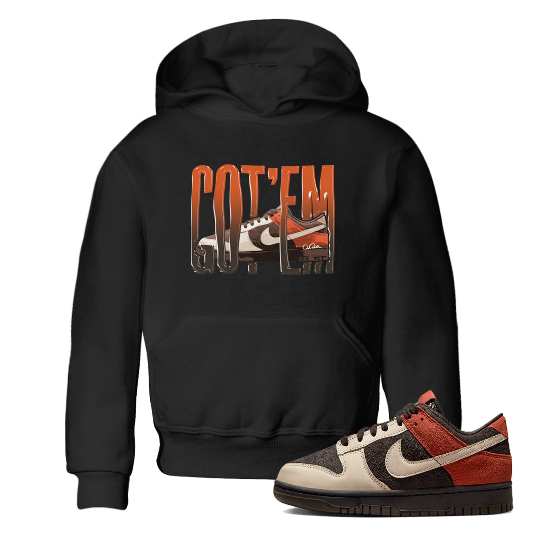 Dunk Red Panda shirt to match jordans Wiggling Gotem sneaker tees Nike Dunk Low Red Panda Drip Gear Zone Sneaker T-Shirts Youth and Baby Black 1 T-Shirt